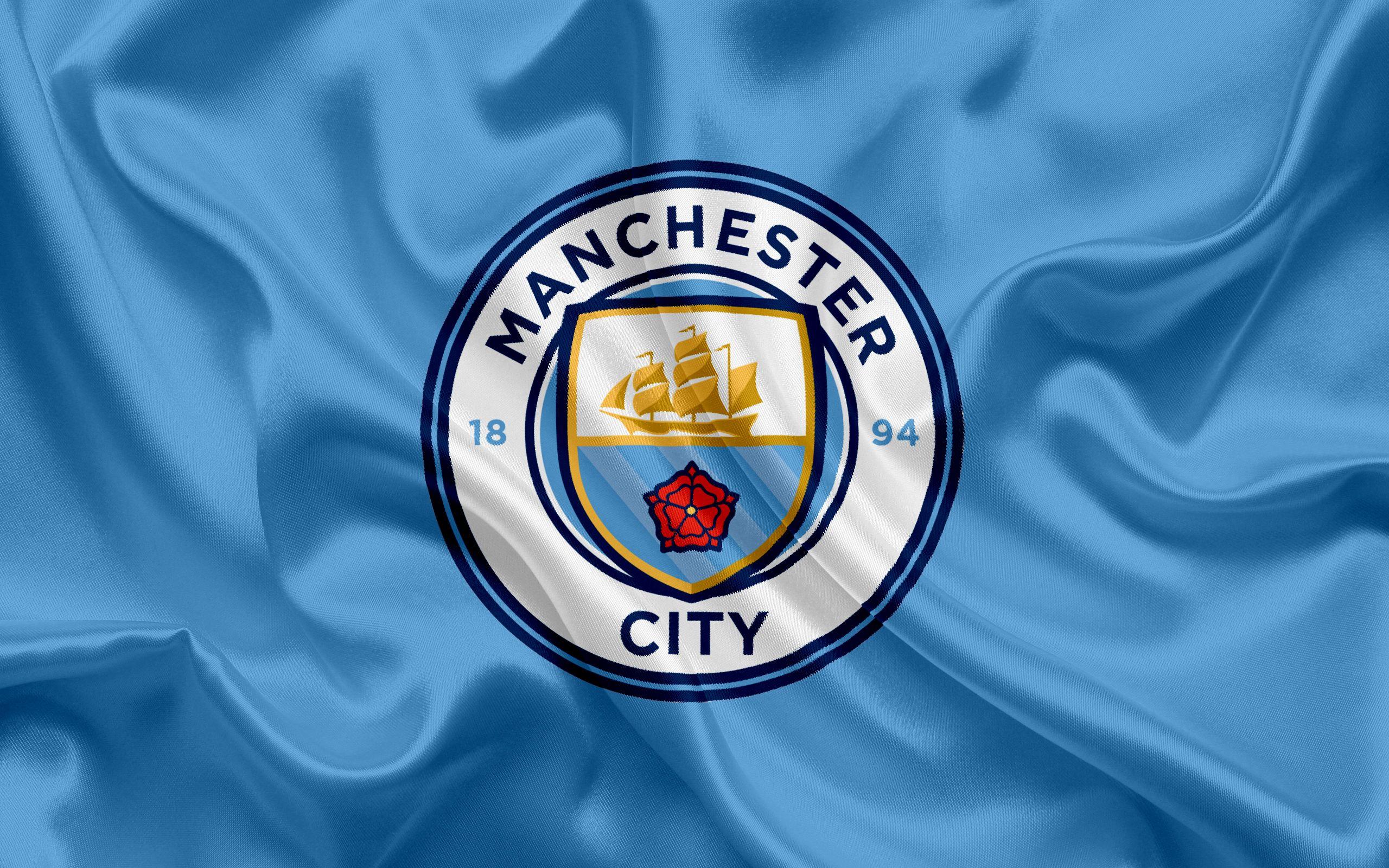 2560x1600 Manchester City Logo City Logo Blue Background