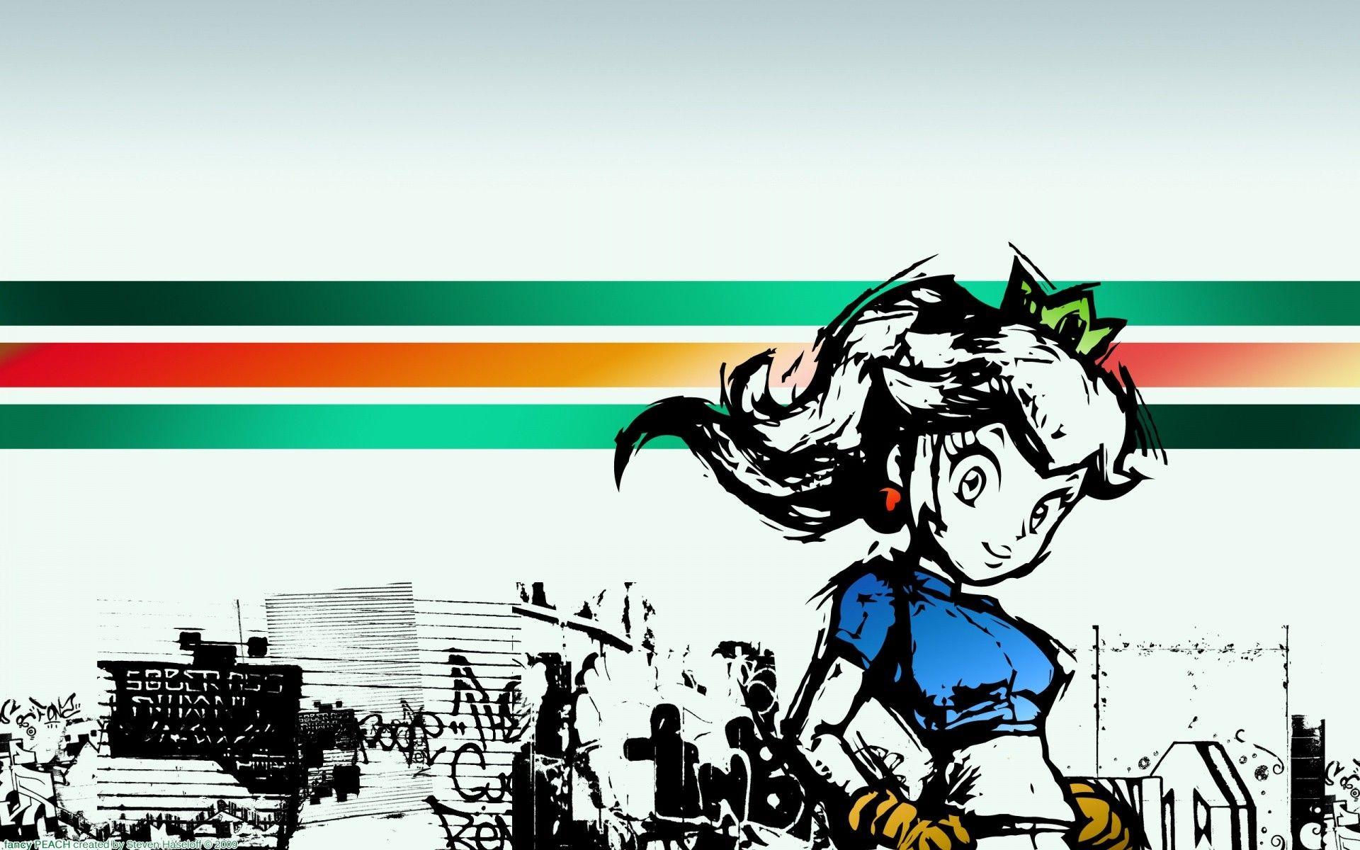 1920x1200 video Games, Artwork, Super Mario Bros., Princess Peach Wallpaper