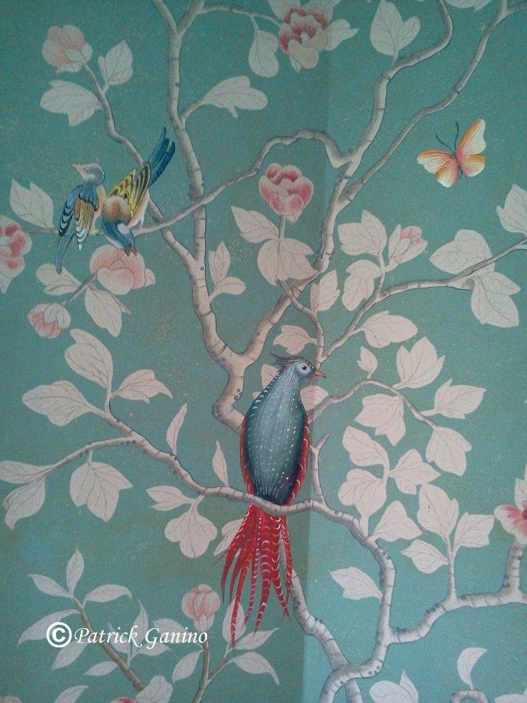 768x1024 Hand Painted Chinoiserie Murals from Creative Evolution. See more at