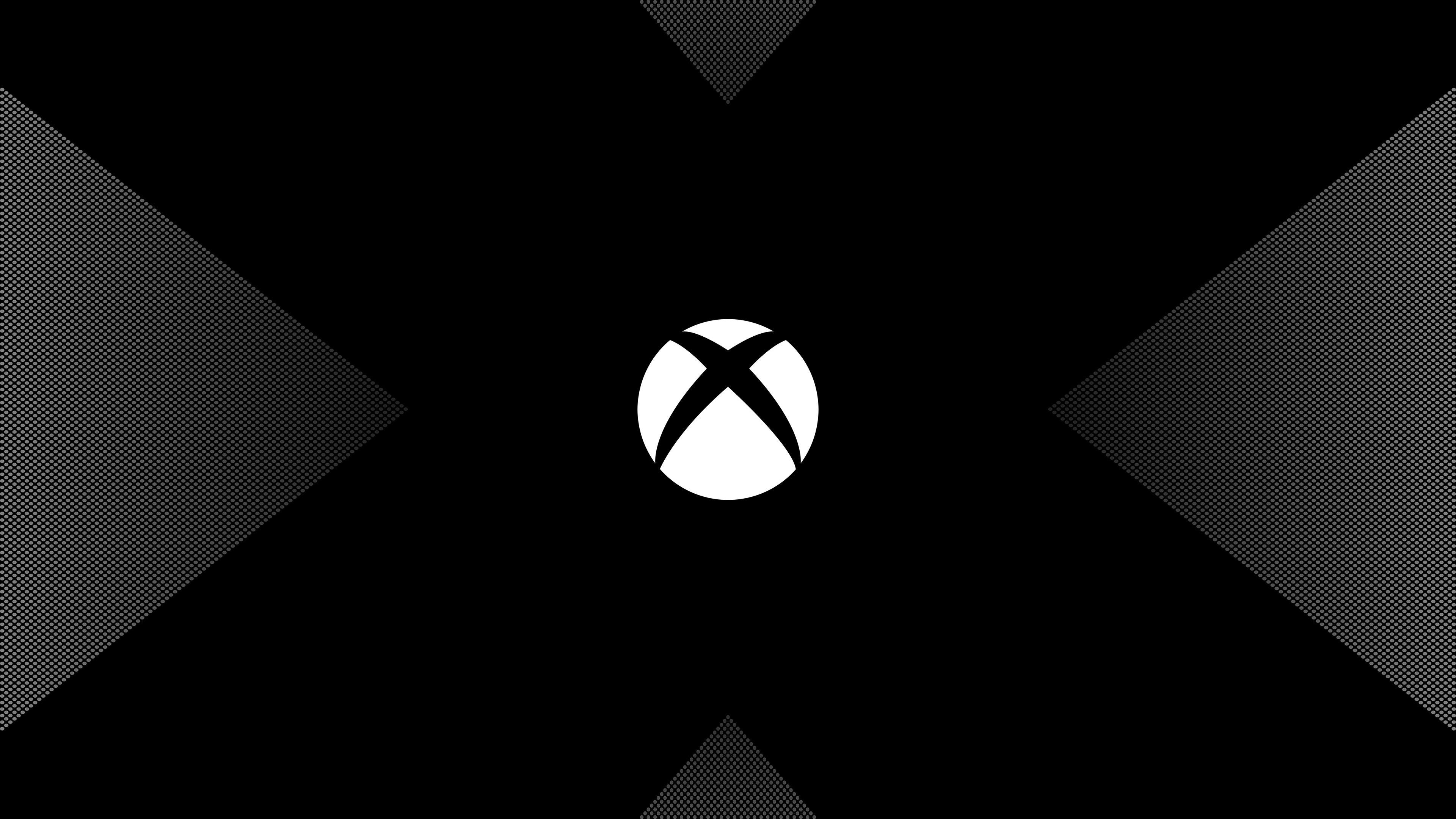 3840x2160 Hình nền Xbox One X, Logo, Tối, Tối thiểu, HD, 4K, Trò chơi
