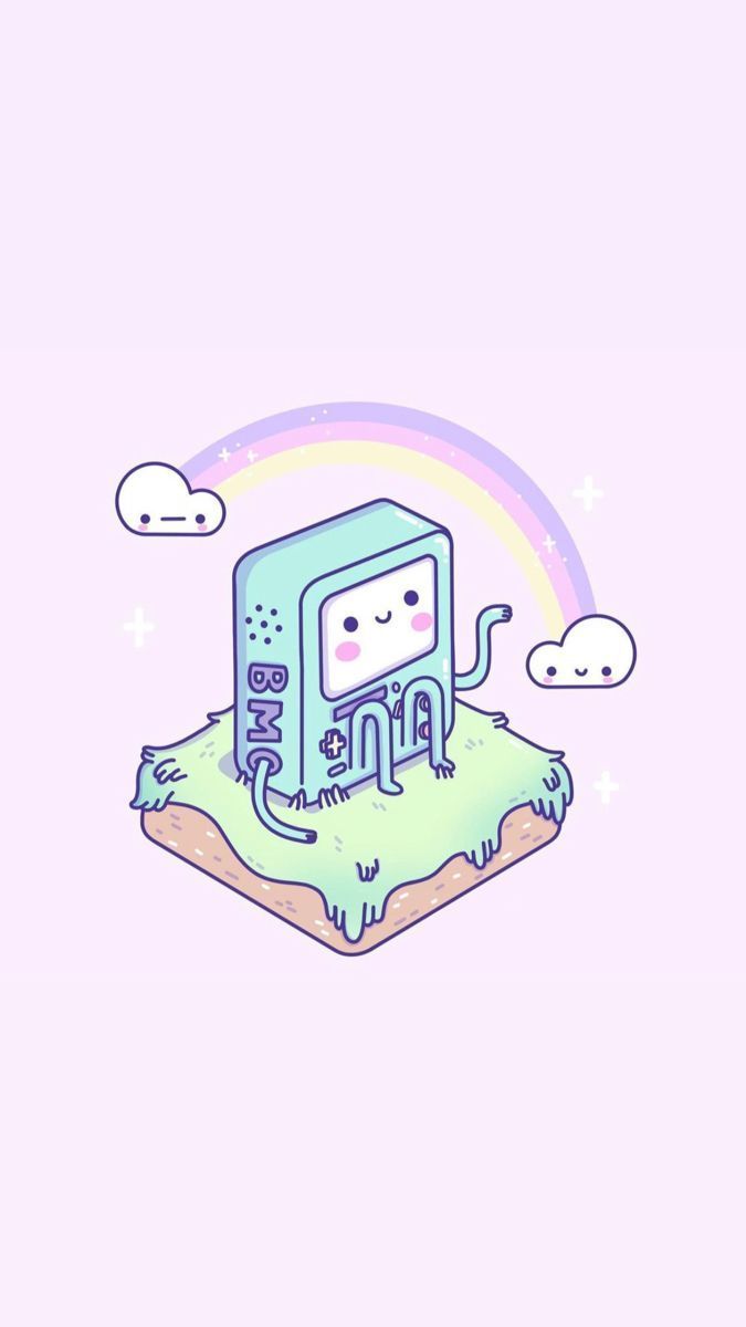 675x1200 Bmo rainbow. Bmo adventure time wallpaper aesthetic, Cartoon wallpaper, Adventure time cartoon