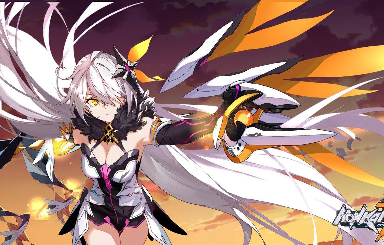 1332x850 Wallpaper girl, warrior, Honkai Impact 3rd image for desktop