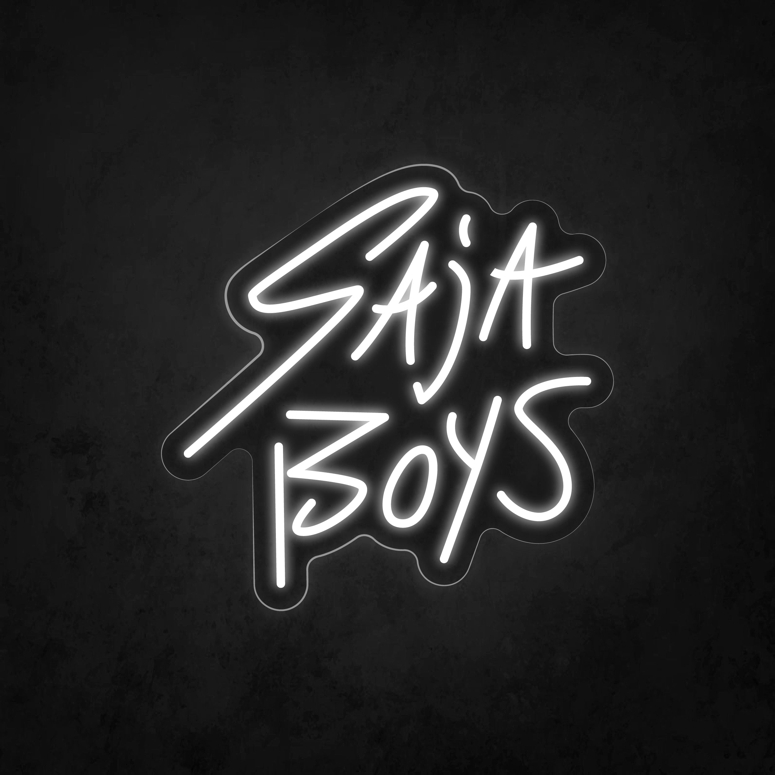 2500x2500 LED Neon Sign Saja Boys 2 Lines
