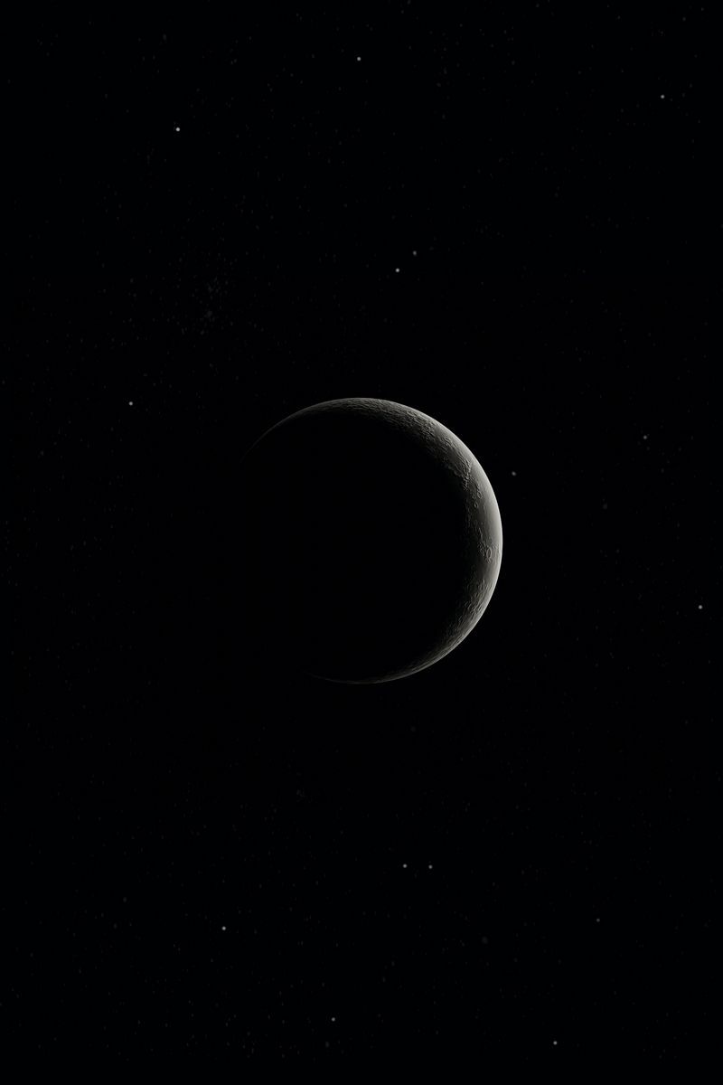 800x1200 Download Wallpaper 800x1200 Moon, Space, Black, Stars Iphone 4s 4 For Parallax HD Background