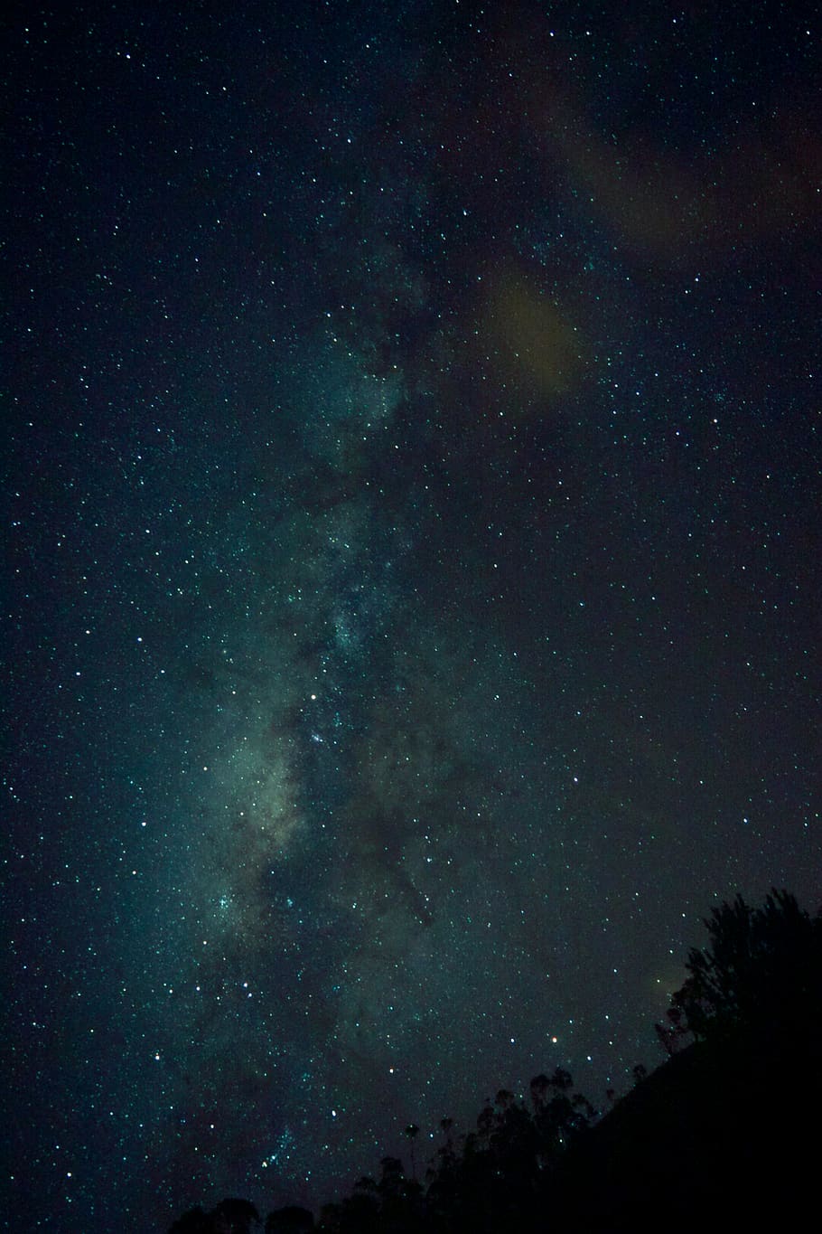 910x1365 HD wallpaper: green and black galaxy, star, night, astronomy, sky, tranquility