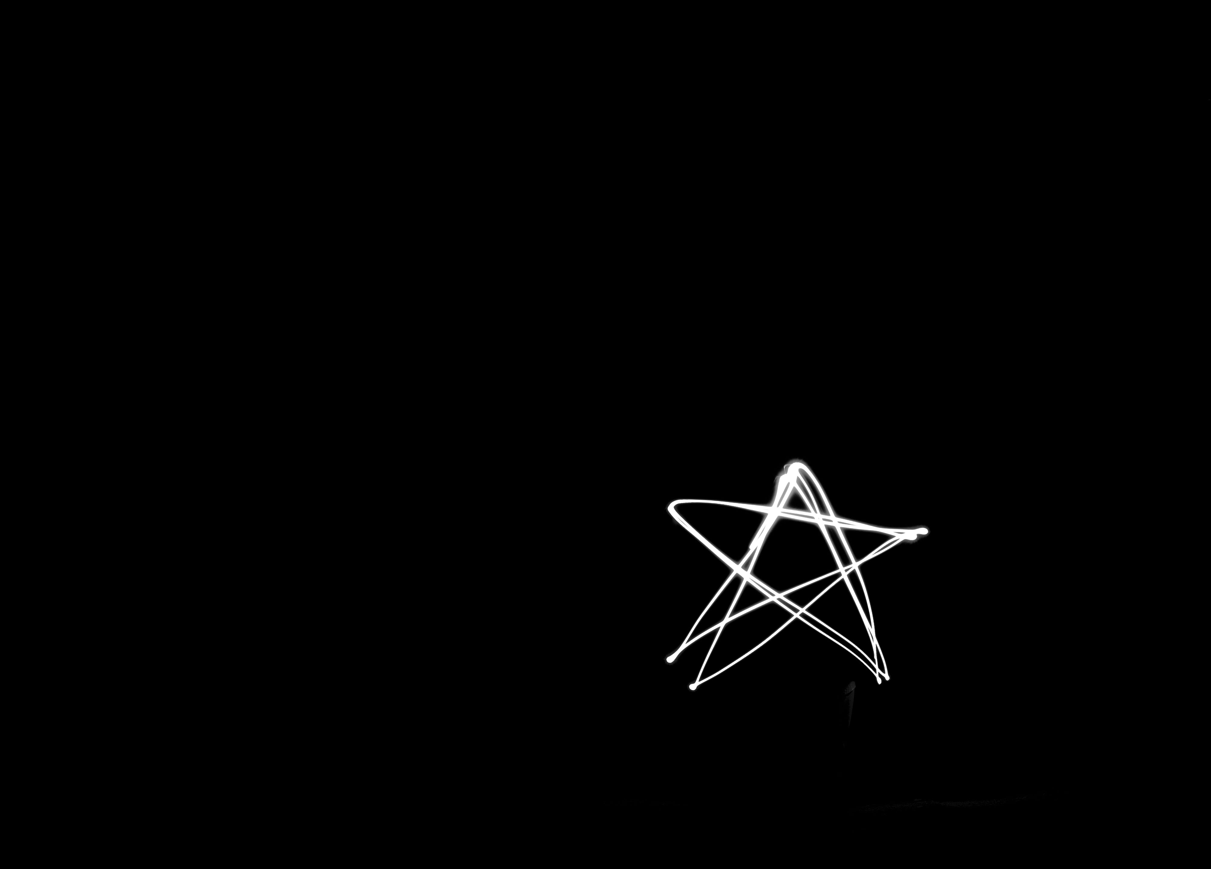 4016x2881 Star illustration, Star, Black background, Light HD wallpaper