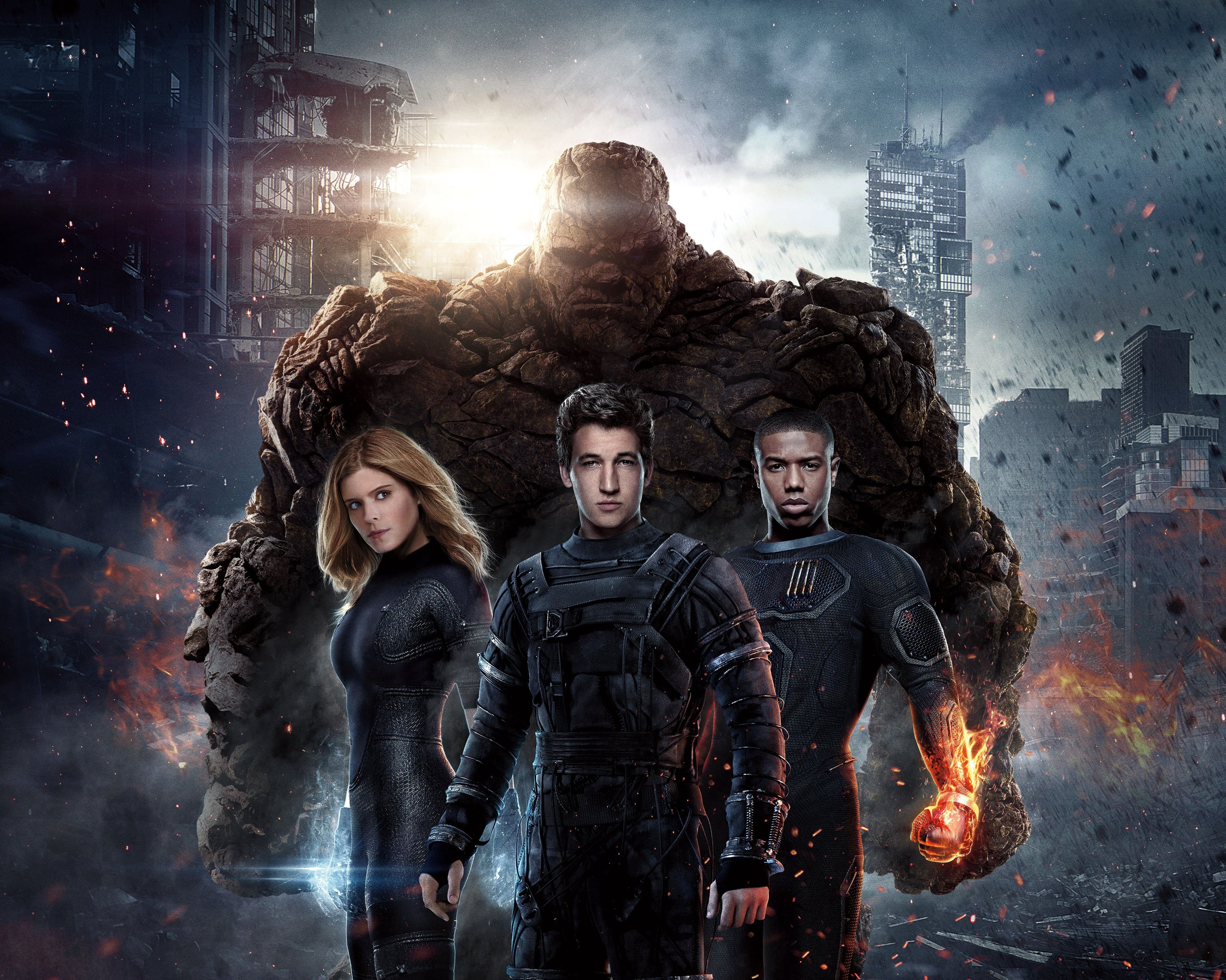 3540x2830 Sue Storm, night, Fantastic Four, flame, Movie, digital composite, warm clothing, clothing, smoke Structure, building exterior, built structure HD Wallpaper