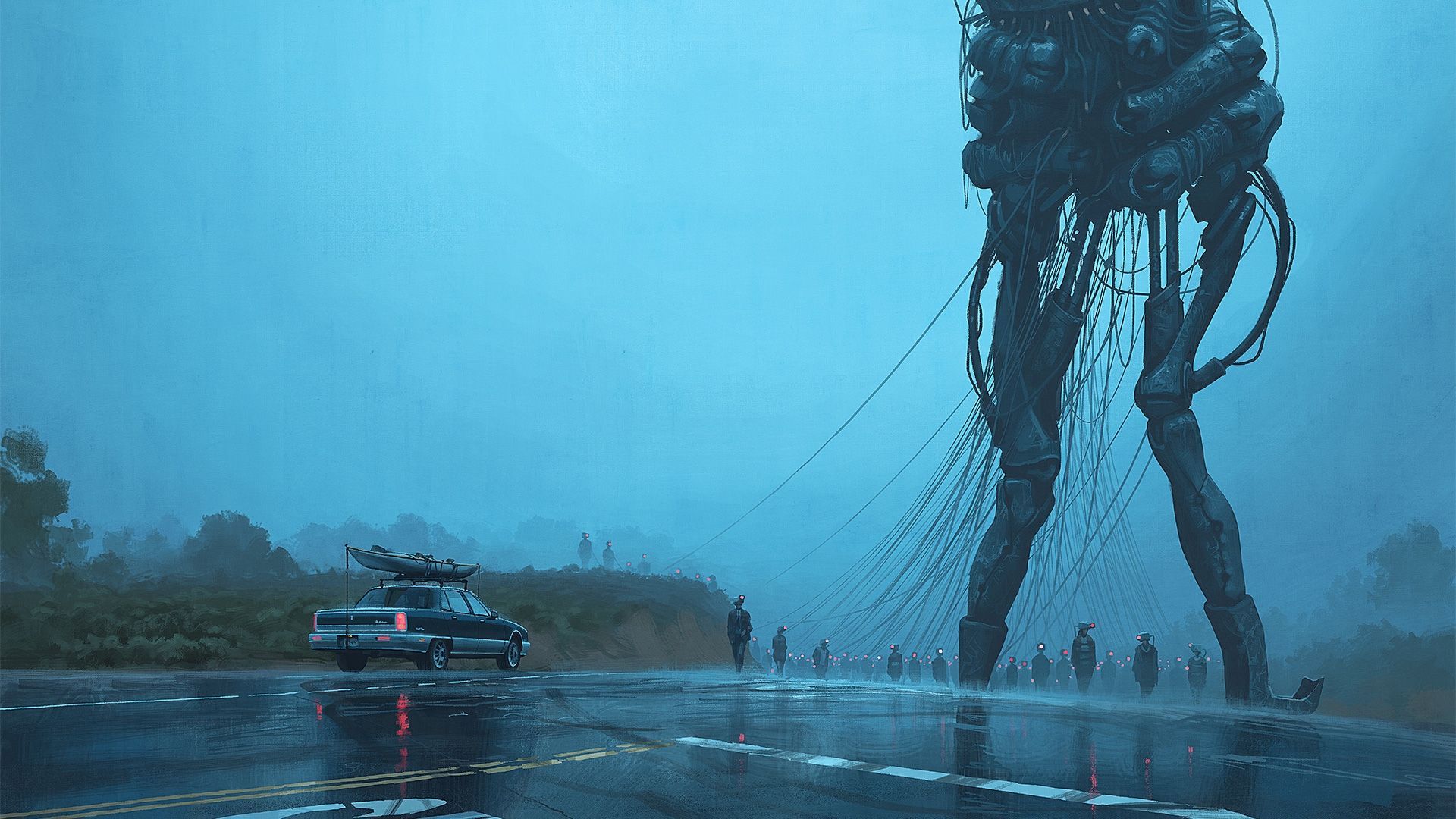 1920x1080 Simon Stålenhag's Crazy Cool Sci Fi Art Being Adapted Into Amazon Series Tales From The Loop