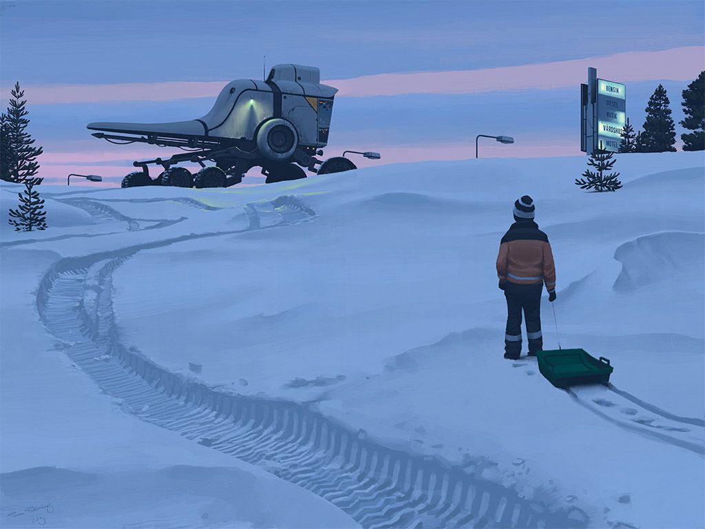 1024x768 Tales from the Loop. Concept Art World