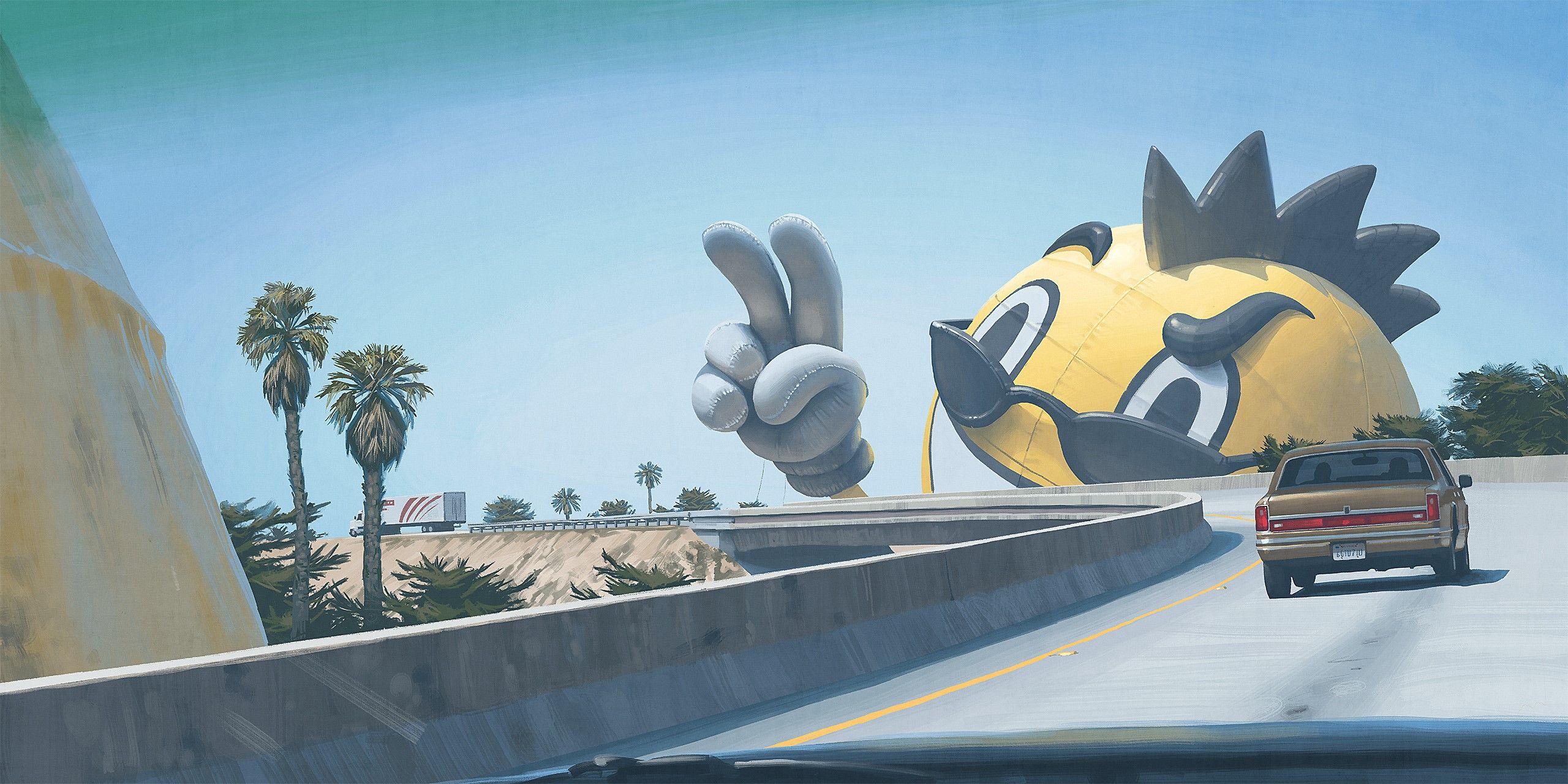 2560x1280 artwork, Tales From The Loop, science fiction, Simon Stålenhag, futuristic, HD Wallpaper