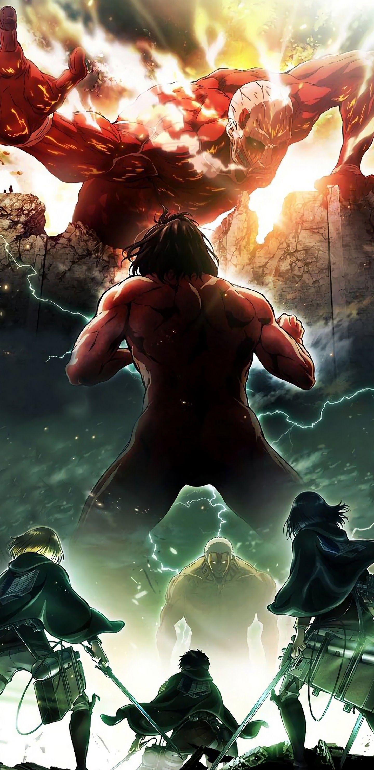 1440x2960 Download Wallpaper Attack on Titan HD Untuk Android/iPhone