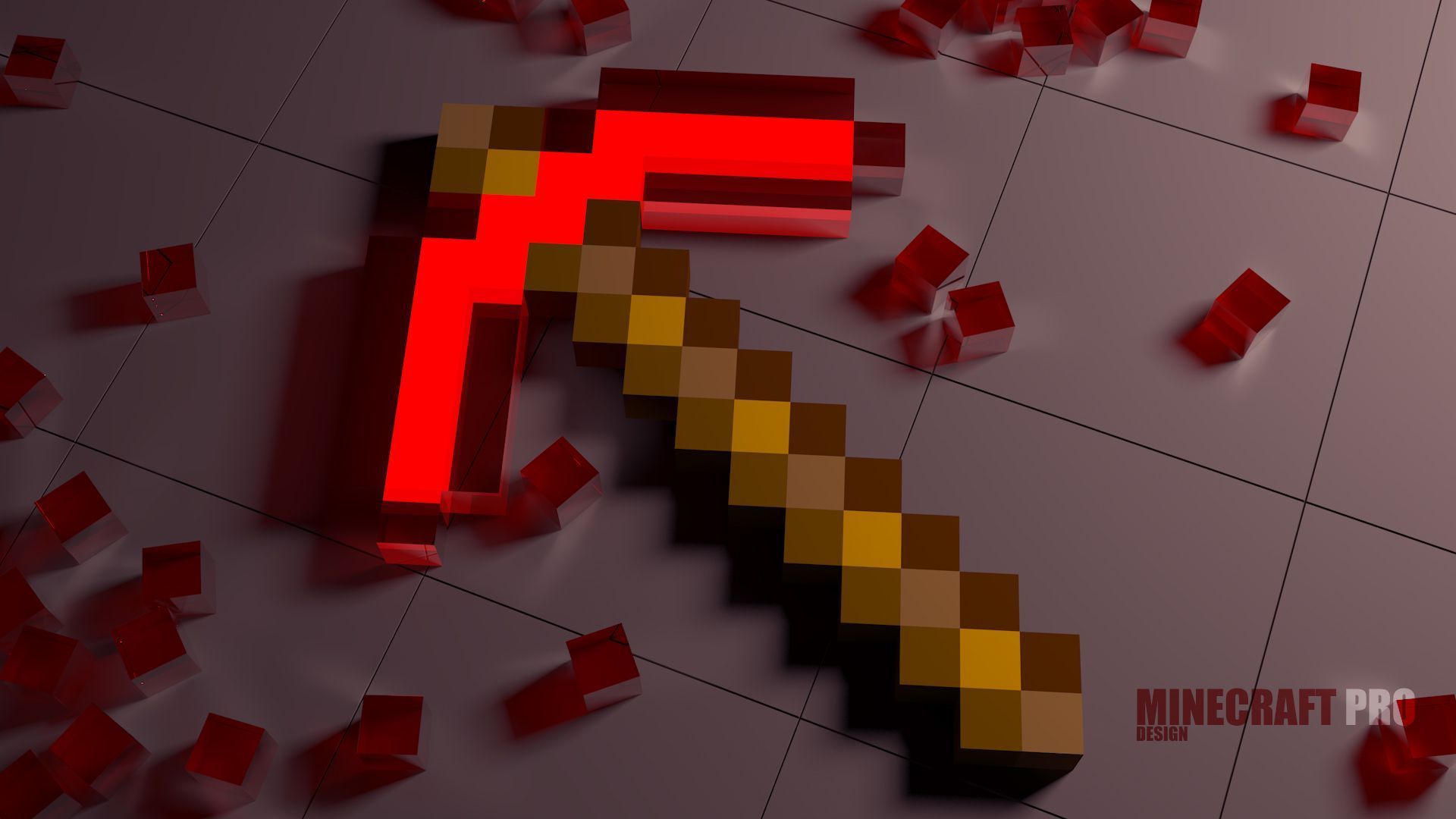 1920x1080 Red Minecraft Wallpaper, HD Red Minecraft Background