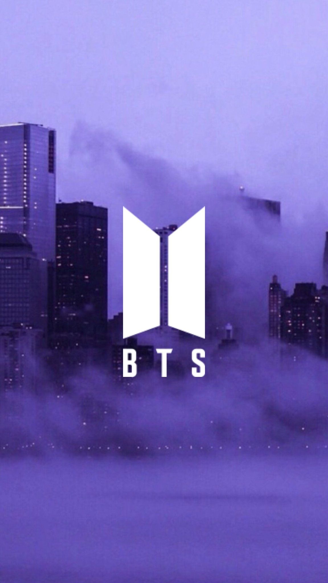 1152x2048 BTS_twt wallpaper on X: [WALLPAPER] BTS NEW LOGO: Blue and Purple aesthetics / X