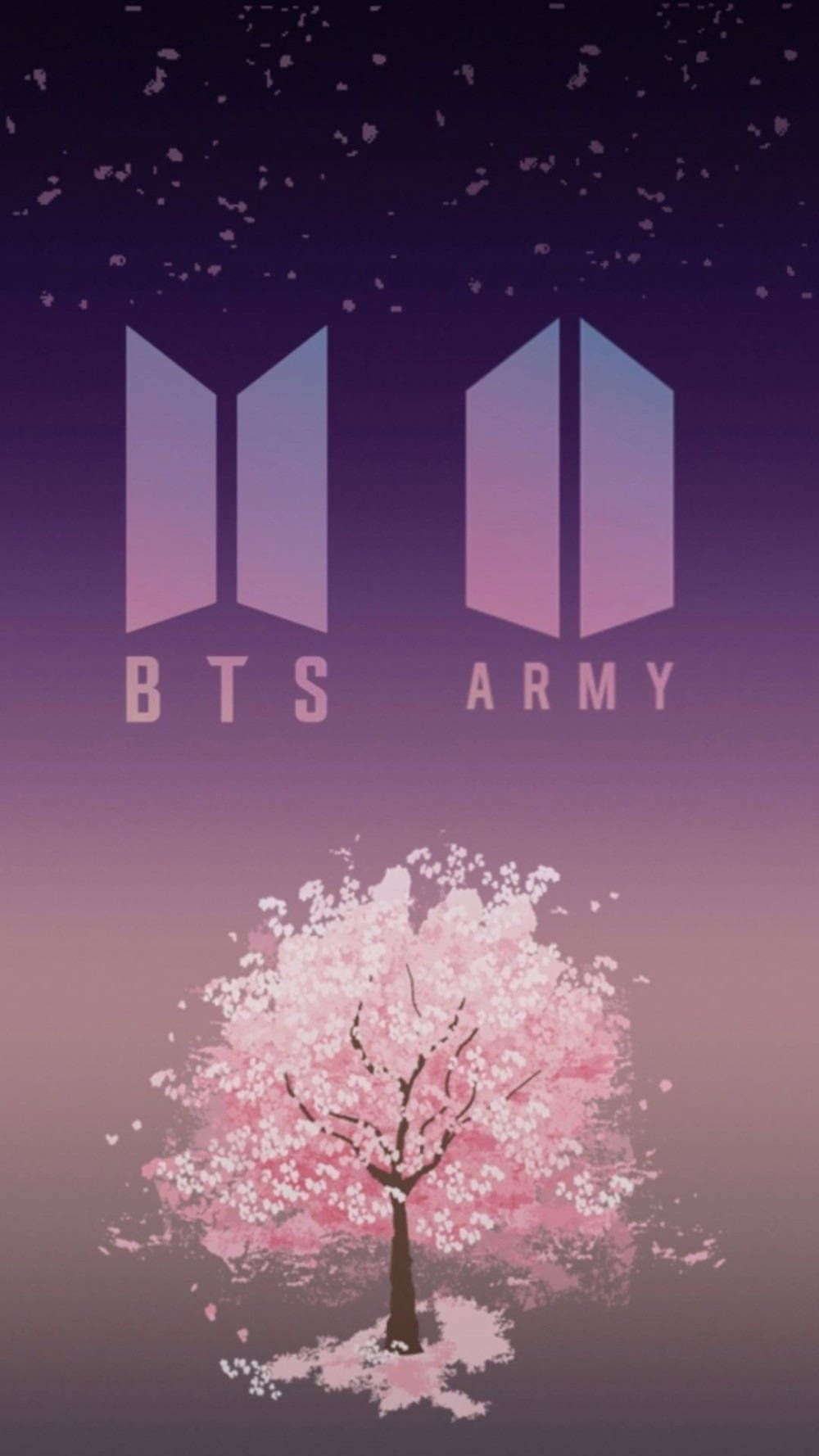 1000x1778 Download BTS ARMY Logo Purple Aesthetic Wallpaper