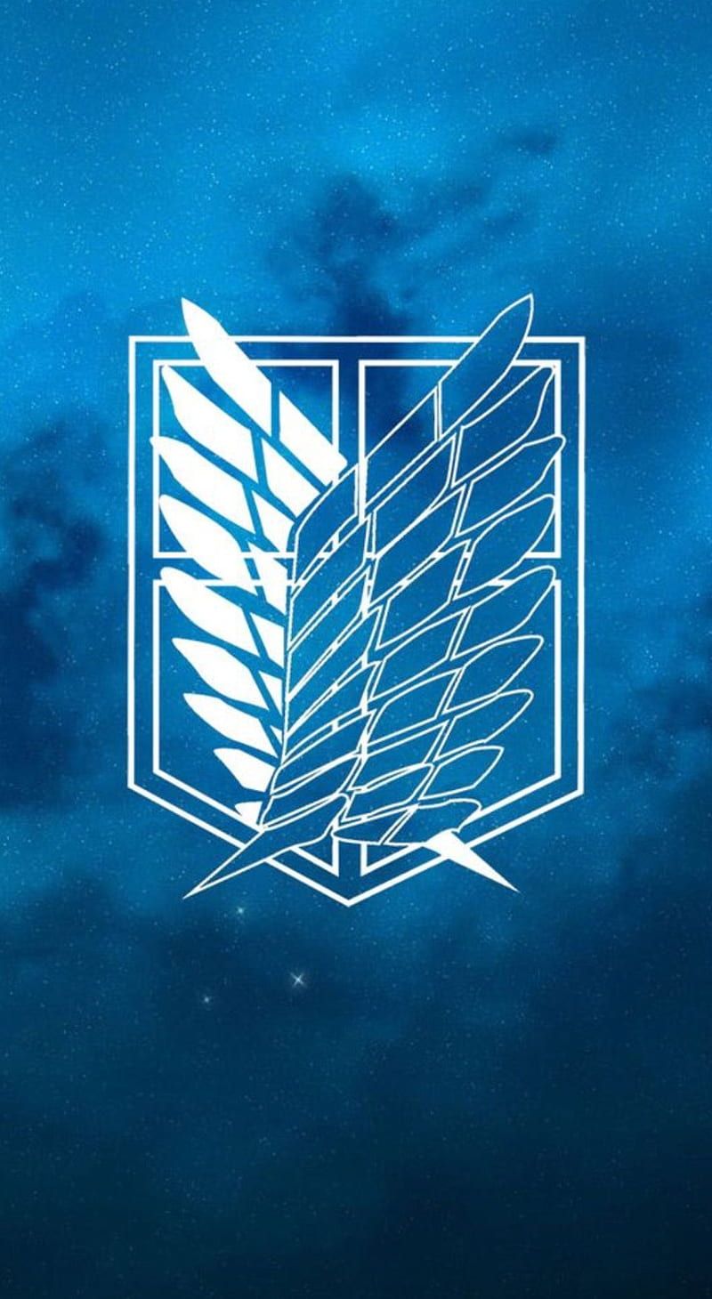 800x1460 Attack on titan, scouts, symbol, team, HD phone wallpaper