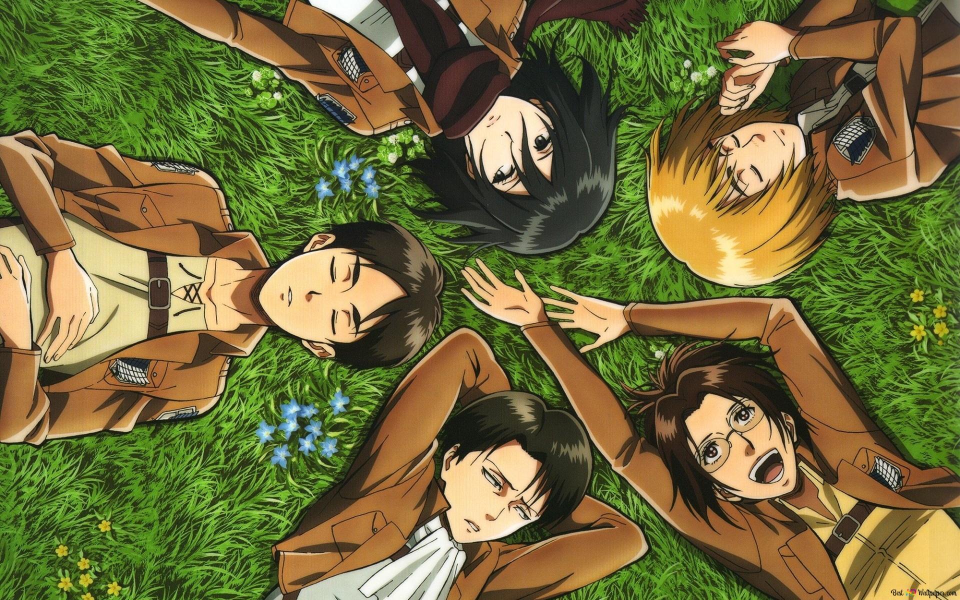 1920x1200 Some of the scout's friends are lying on the ground together HD wallpaper download