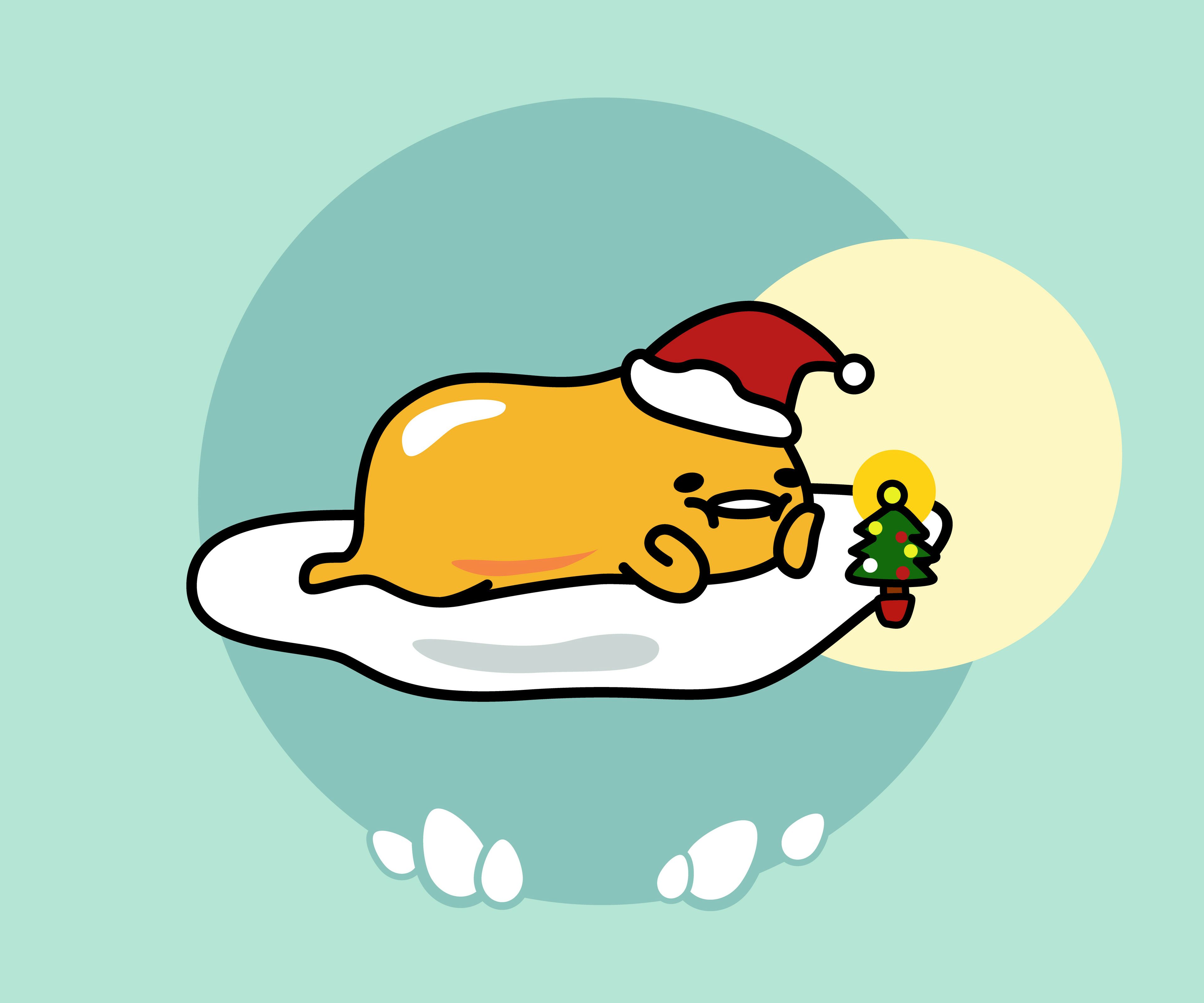 3840x3200 Festive Gudetama Chill