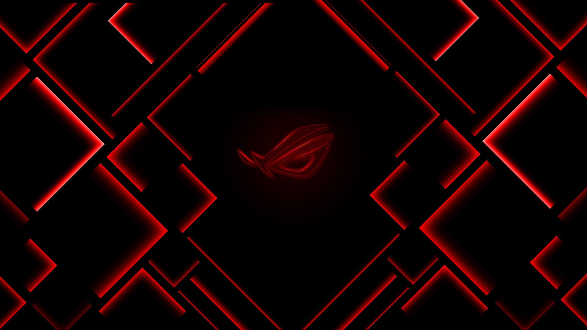 1920x1080 ASUS ROG Wallpaper 4K, Ambient lighting, Red lighting