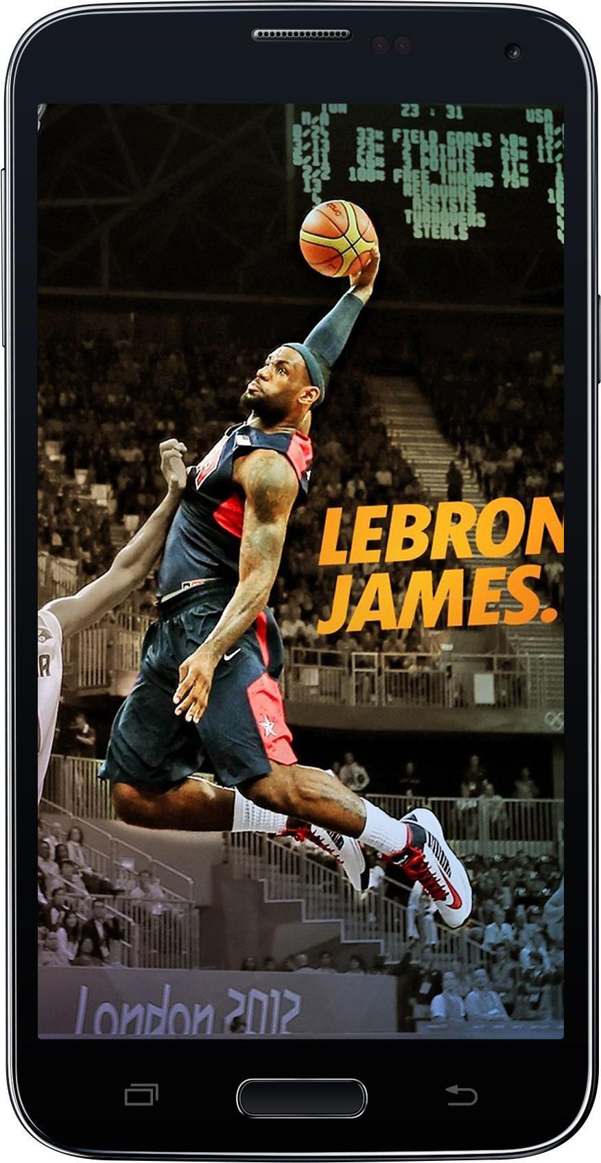 876x1696 HD Amazing King LeBron James Wallpaper for Android