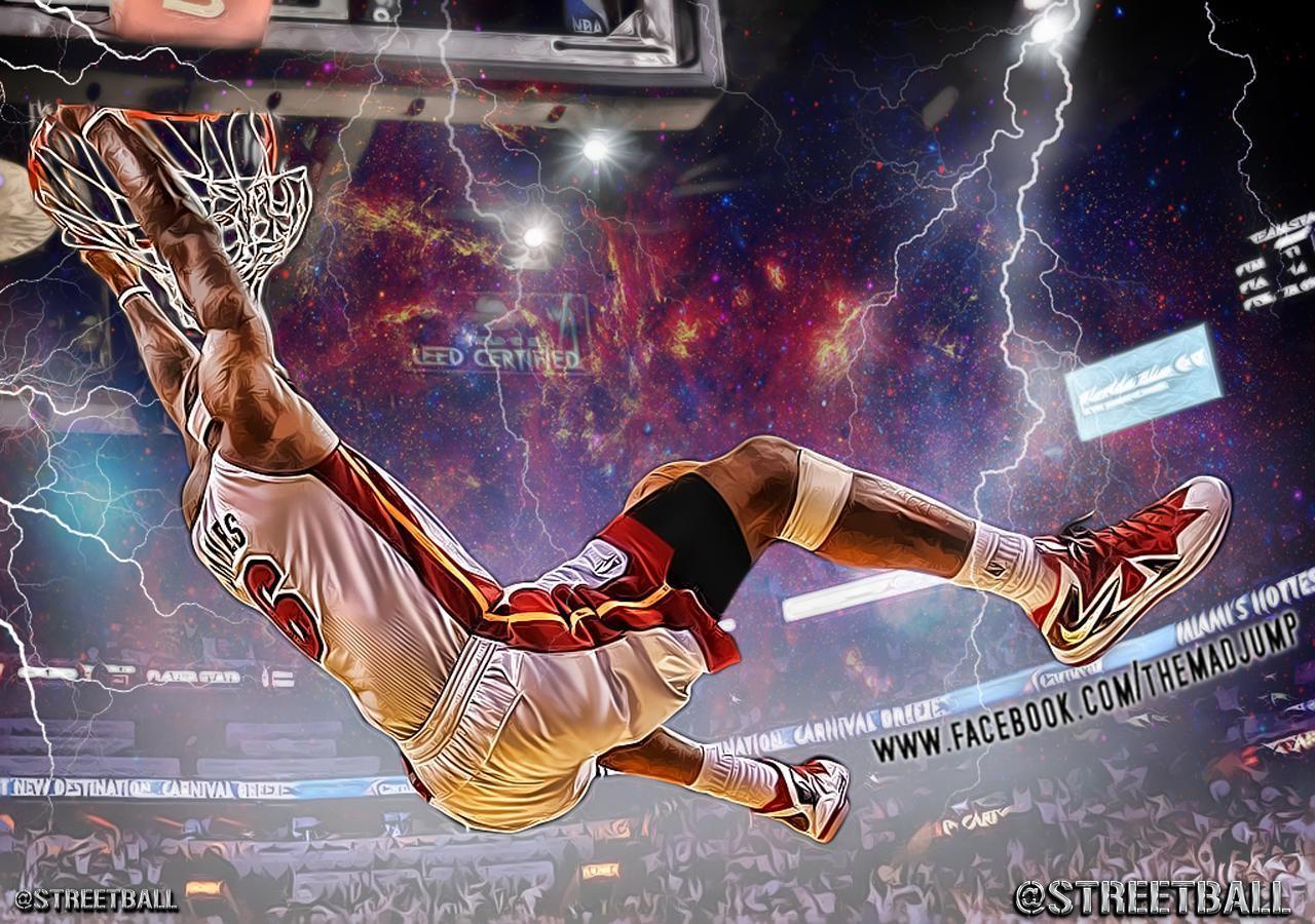 1280x900 Lebron James Dunk Wallpaper