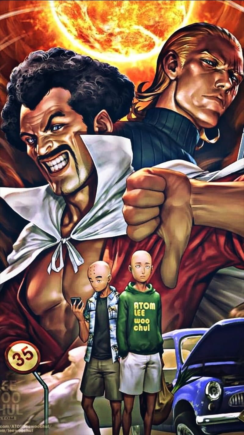 800x1422 MrSatan and King, dragonball, onepunchman, HD phone wallpaper