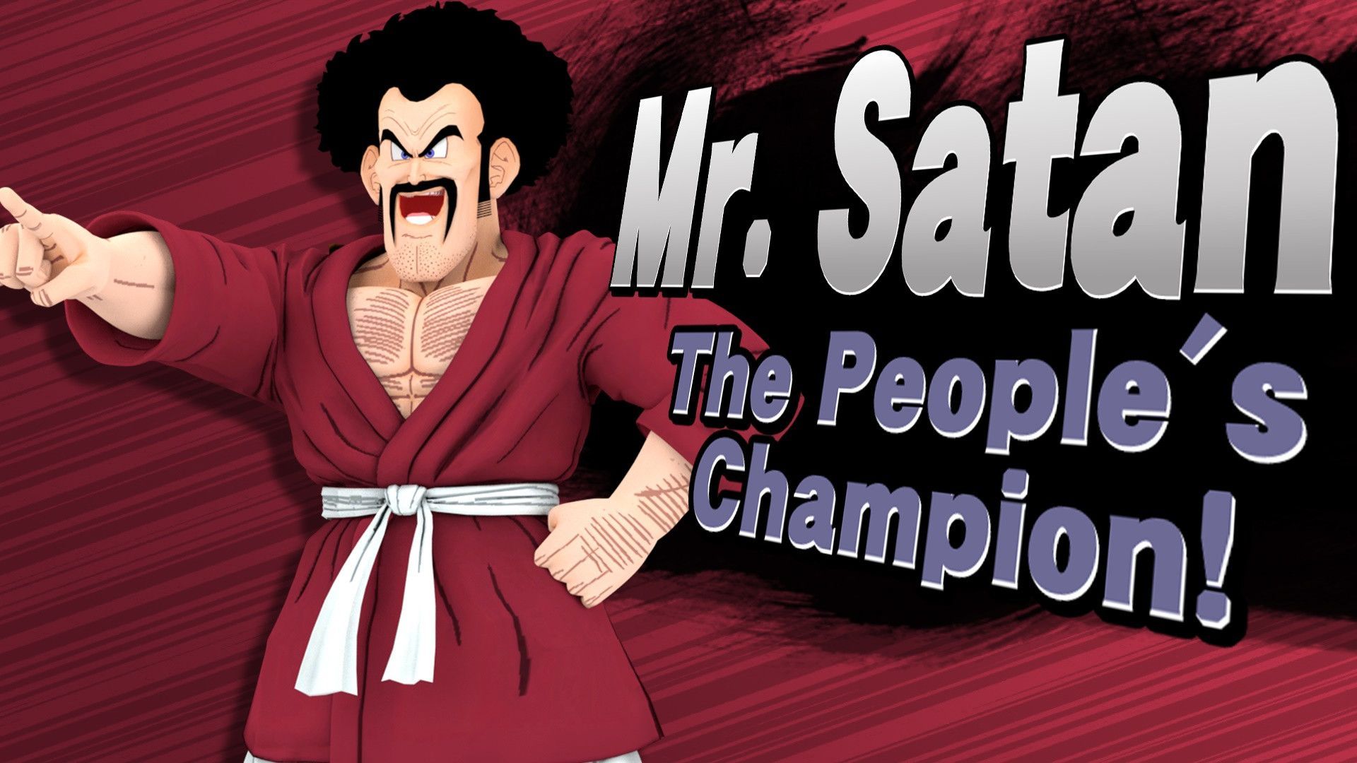 1920x1080 Mr. Satan Mod for Super Smash Bros. (Wii U)