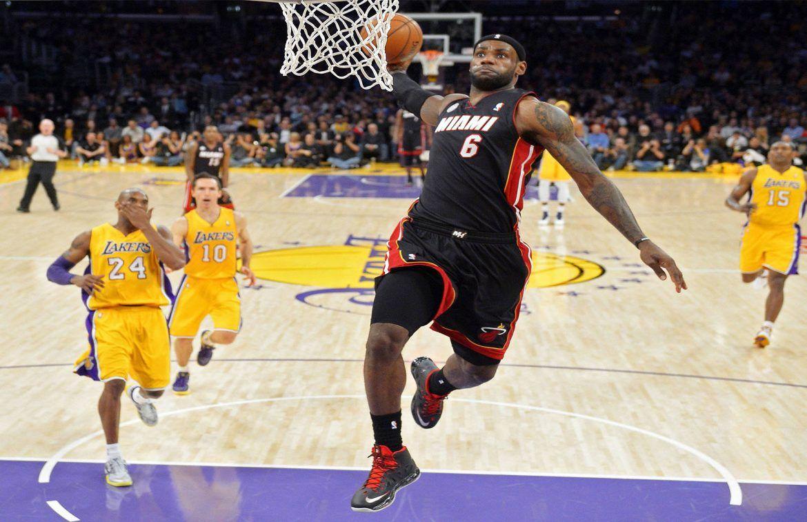 1170x757 Lebron James Dunks On Kobe