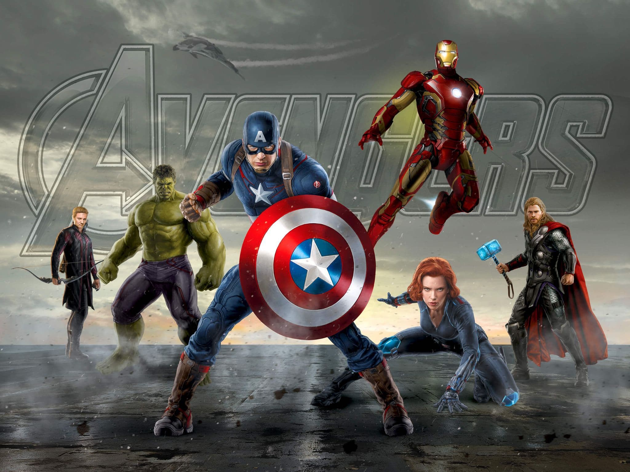 2048x1536 Marvel Avengers Premium wallpaper mural 2