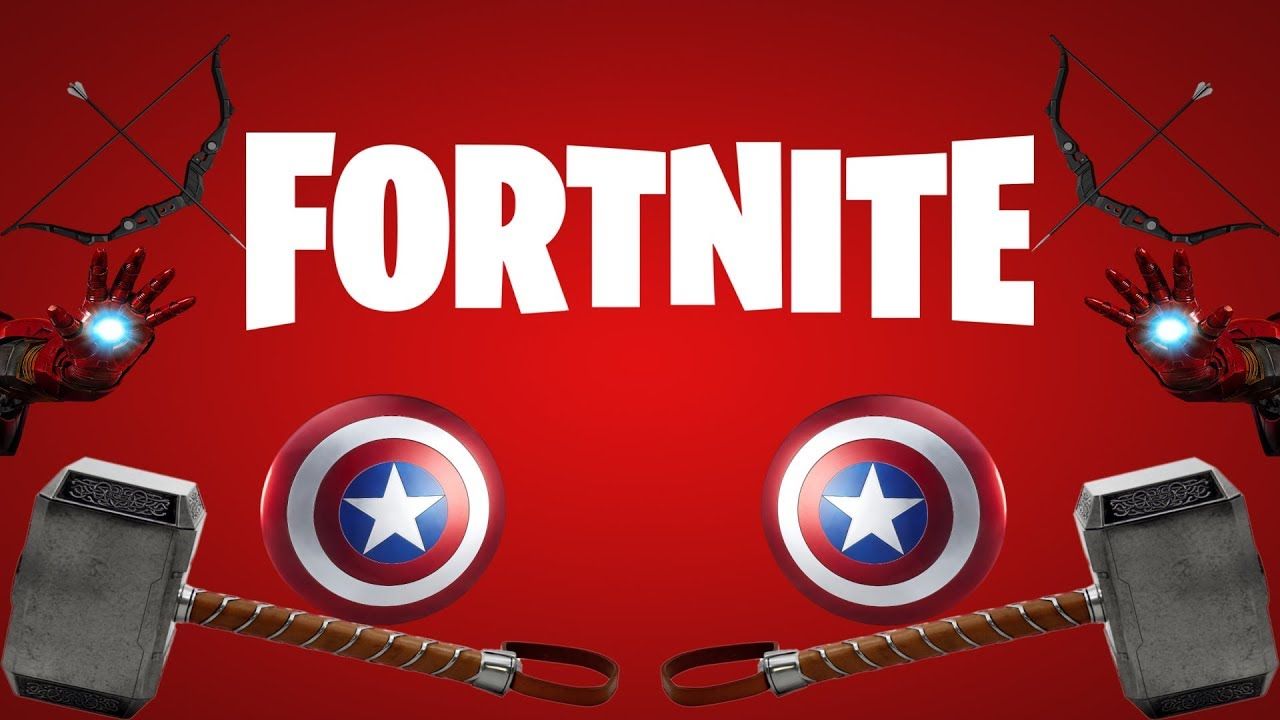 1280x720 Fortnite all avengers weapons (showcase)
