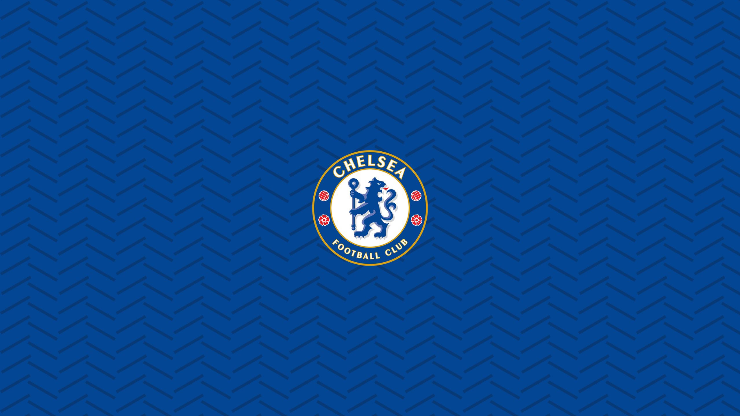 2560x1440 Crest Emblem Logo Soccer Symbol Dark Blue Background HD Chelsea F.C Wallpaper