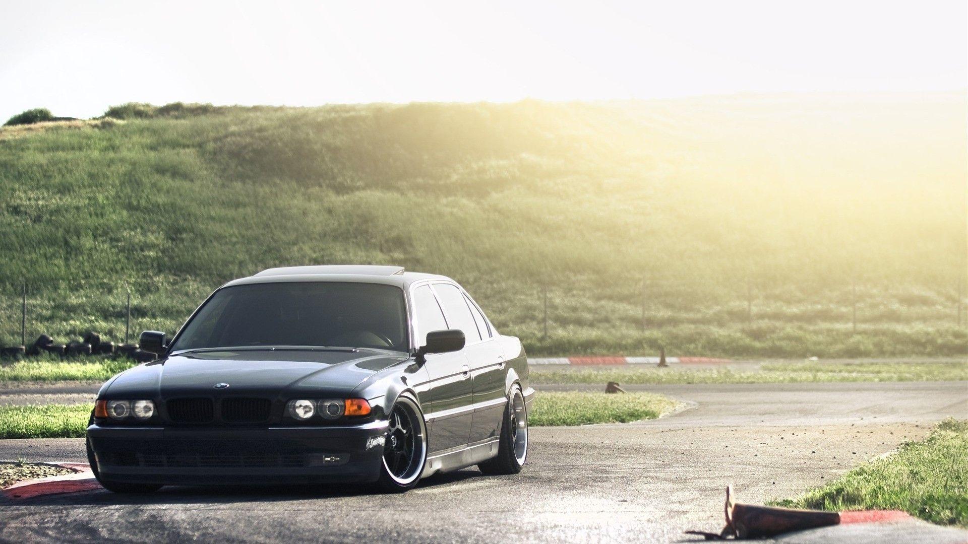 1920x1080 cars, sunlight, tuning, track, rims, BMW 7 Series, tuned, stance
