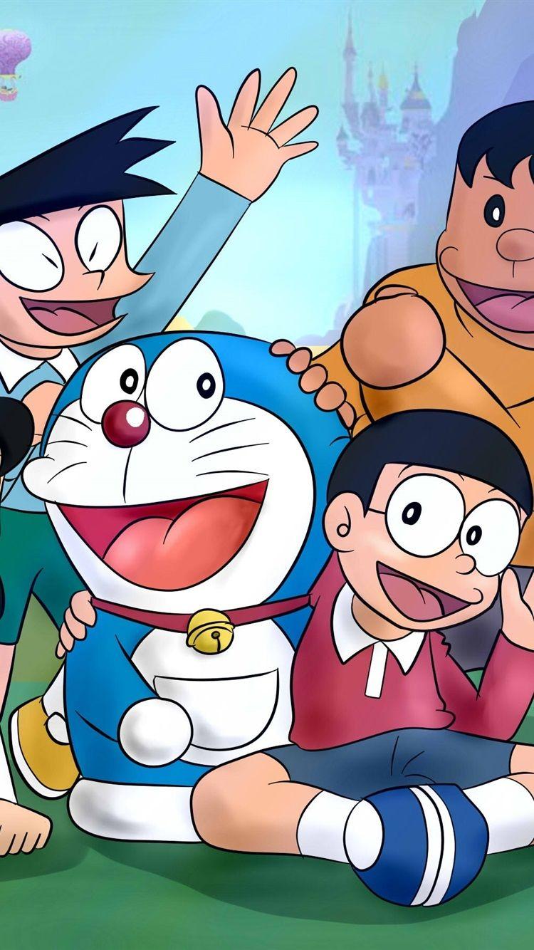 750x1334 Doraemon, Anime cổ điển 750x1334 Hình nền iPhone 8 7 6 6S