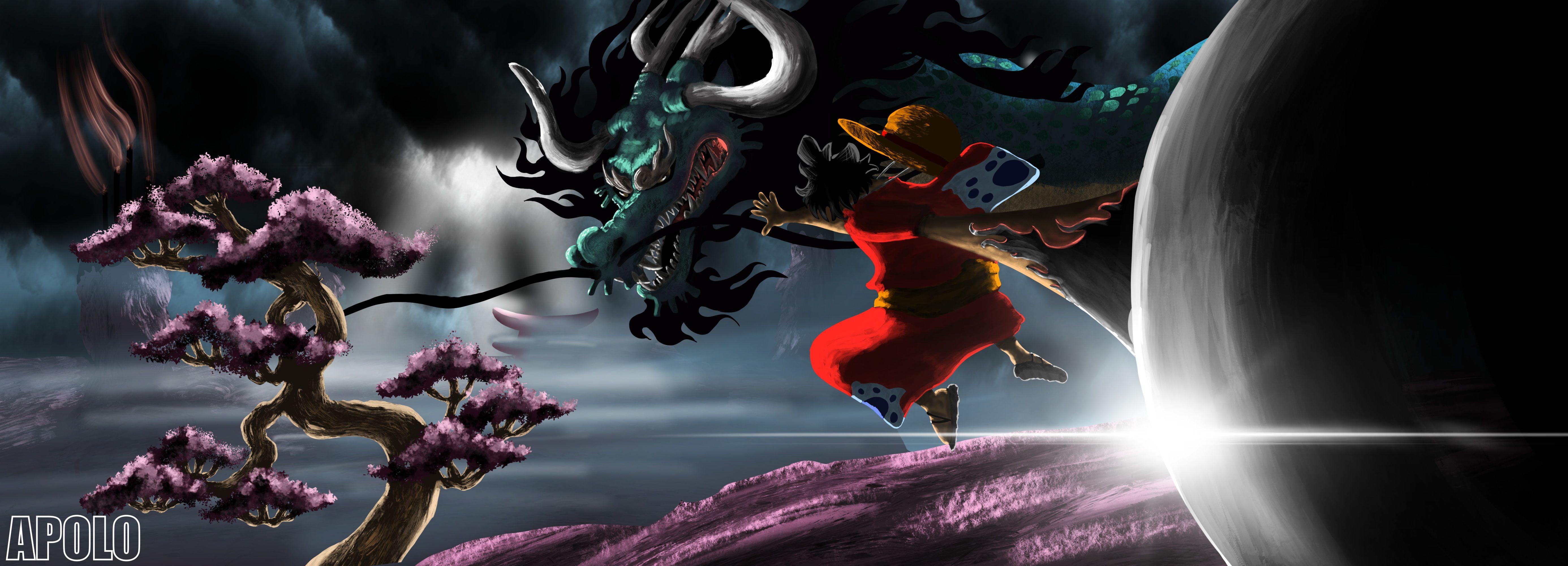 Luffy Vs Kaido Wallpapers Top Free Luffy Vs Kaido Backgrounds Wallpaperaccess