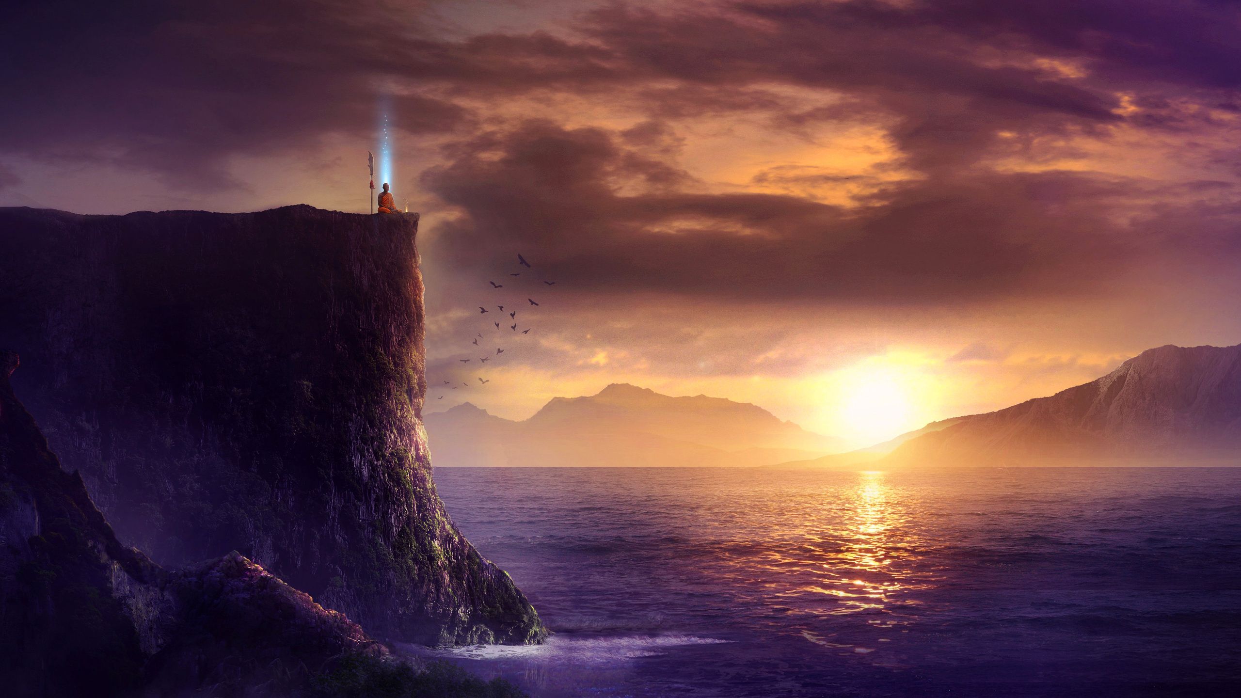 2560x1440 Spiritual Fantasy Art Sunrise Wallpaper, HD Fantasy 4K Wallpaper, Image and Background