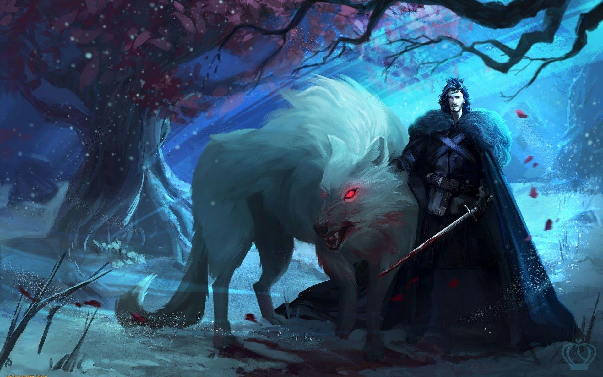1920x1200 direwolf HD wallpaper free download