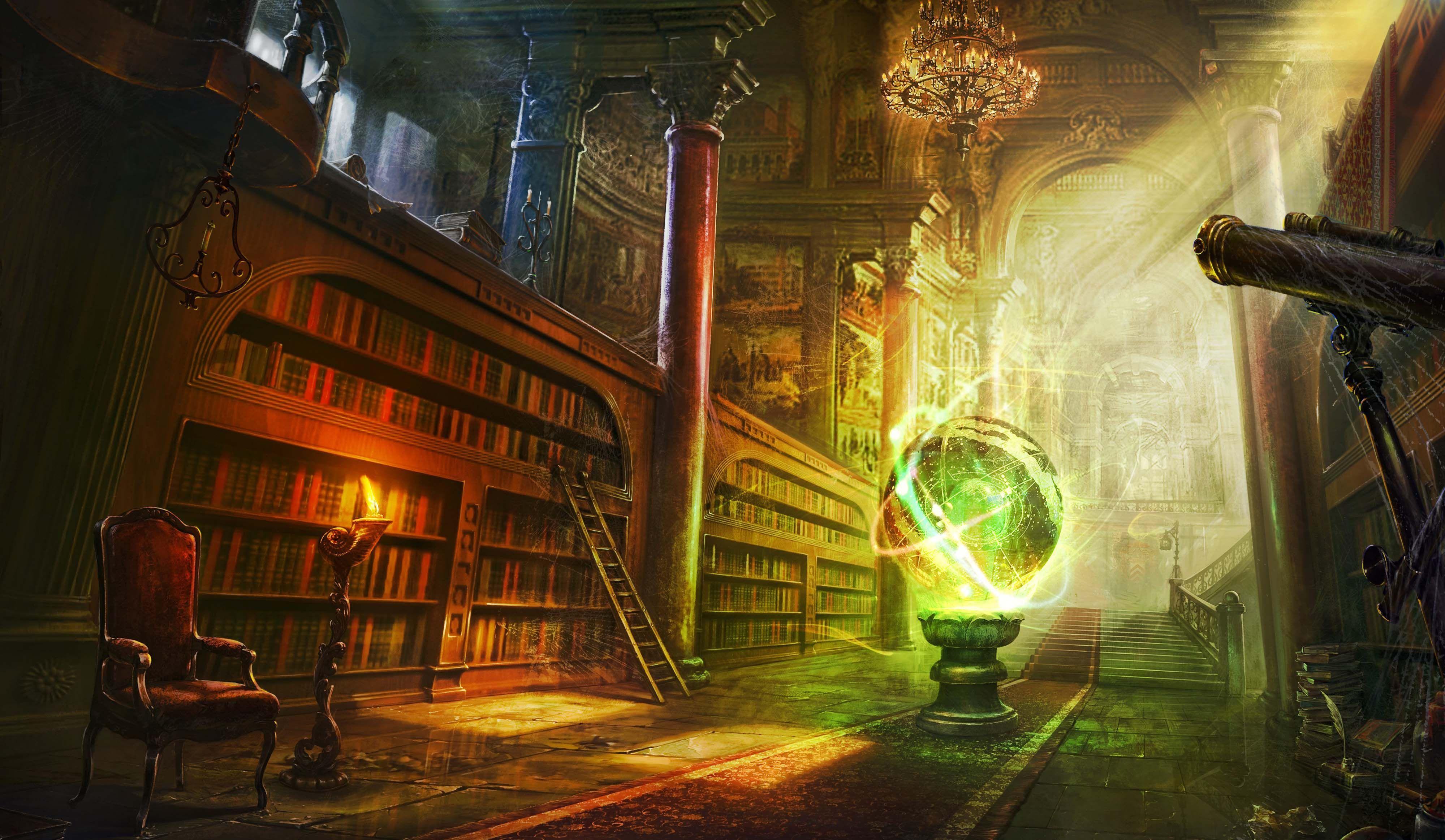 Fantasy Library Wallpapers  Wallpaper Cave