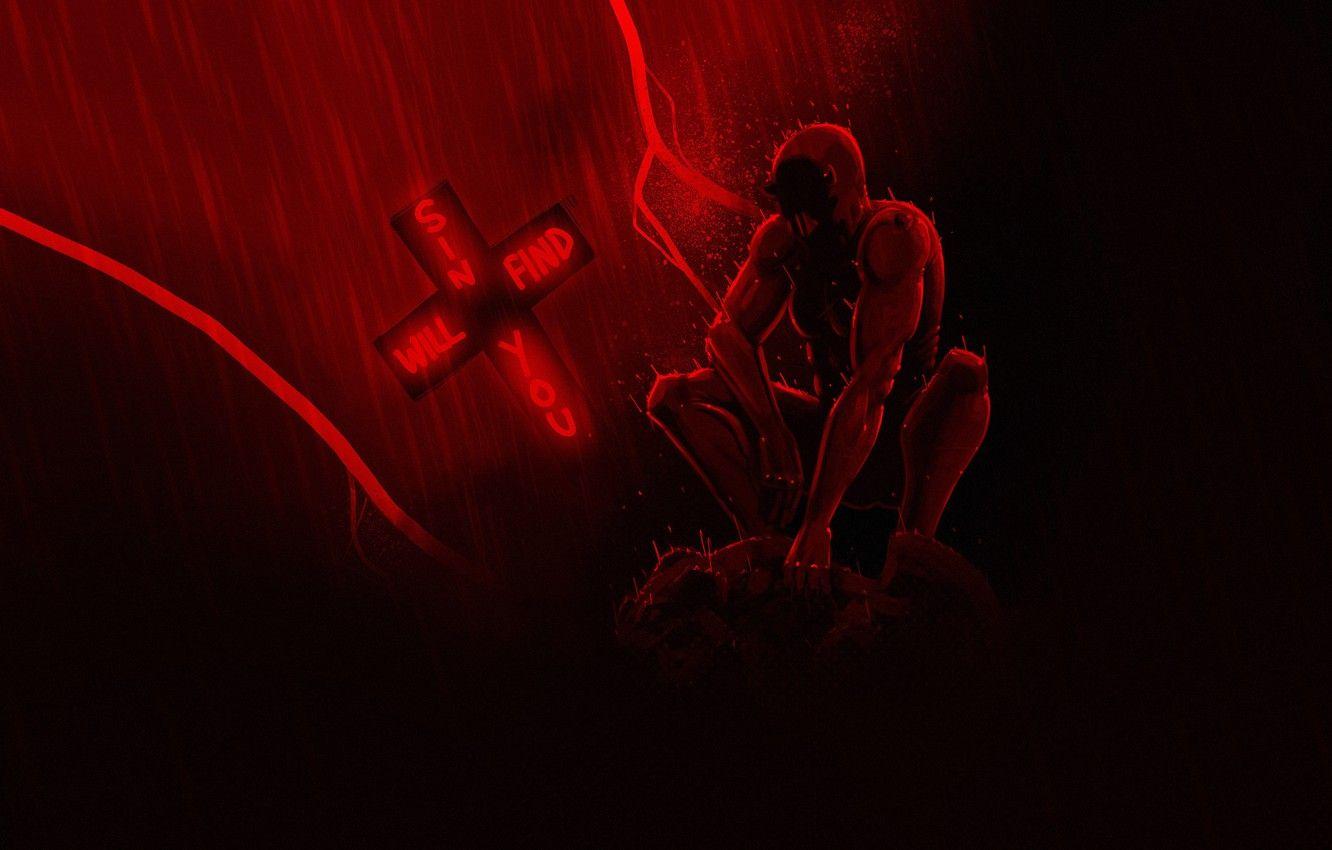 1332x850 Wallpaper Art, Marvel, Daredevil, Marvel Comics, Comics, Daredevil, Matthew Murdock, Murdock, Matthew Murdock, madeinkipish, Daredevil Netflix, Murdoch, Kieran Russell, by Kieran Russell, Sin Will Find You image for desktop, section арт
