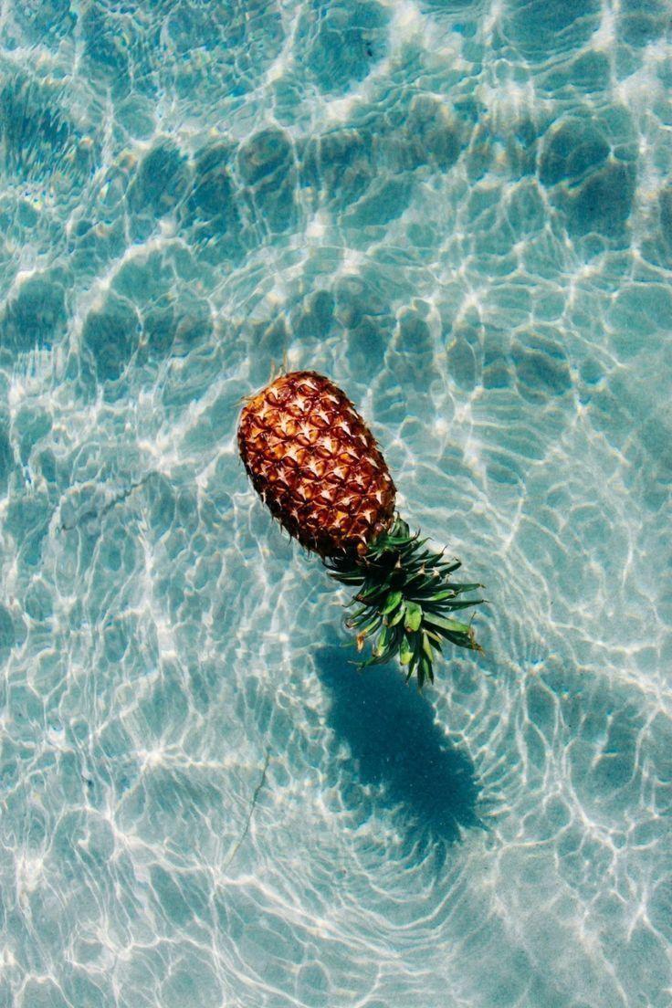 736x1104 Floating Pineapple #foundonweheartit #tropical #summer #blue