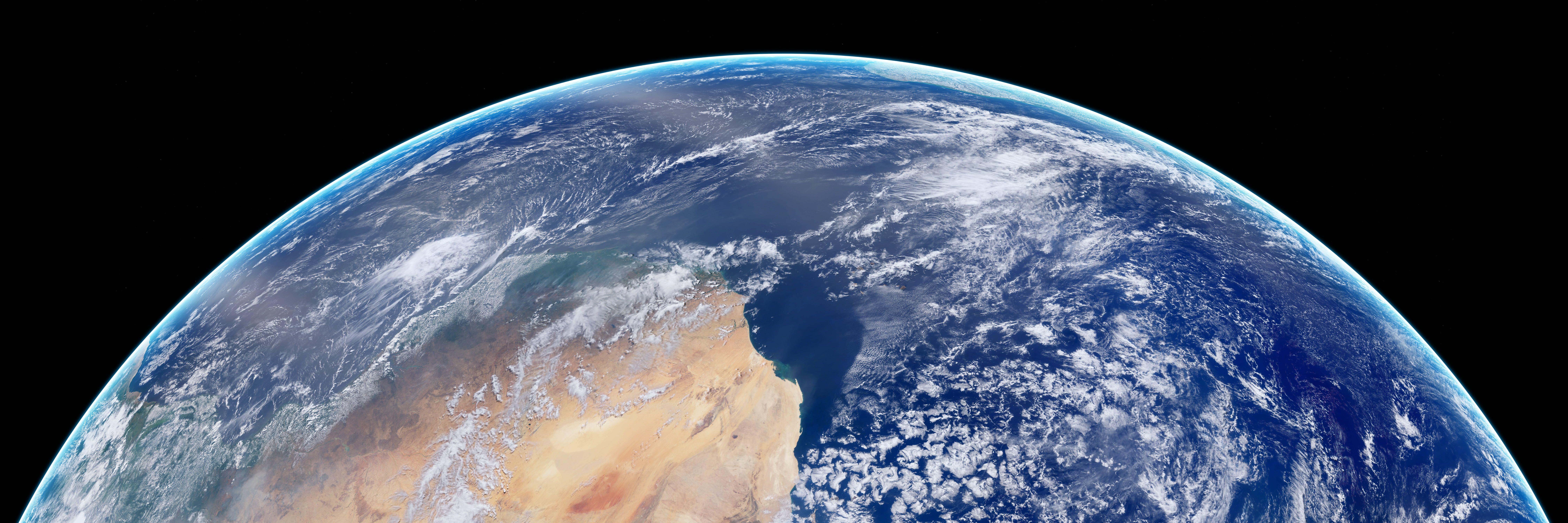 9000x3000 Earth, Earth, Horizon, Panorama HD wallpaper