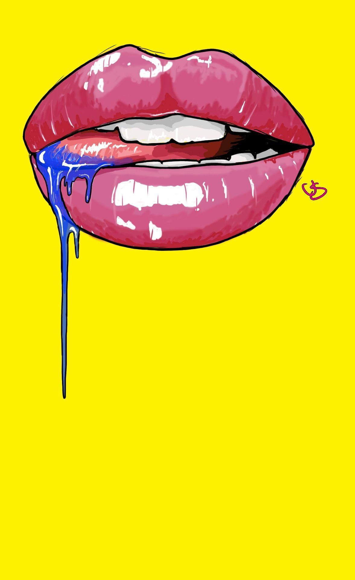 1177x1920 Aesthetic Tumblr Drawings Lips