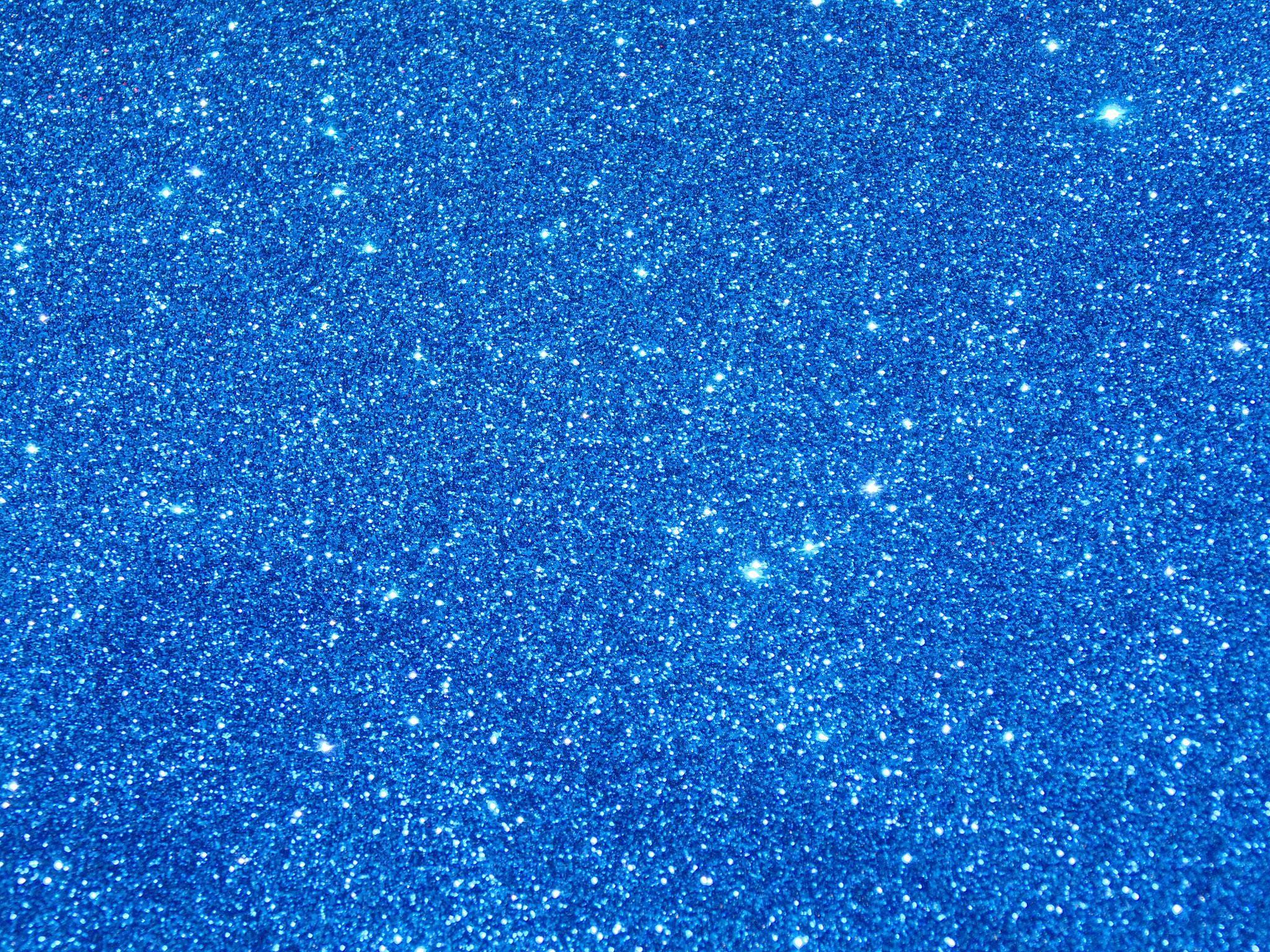 Blue Glitter iPhone Wallpaper