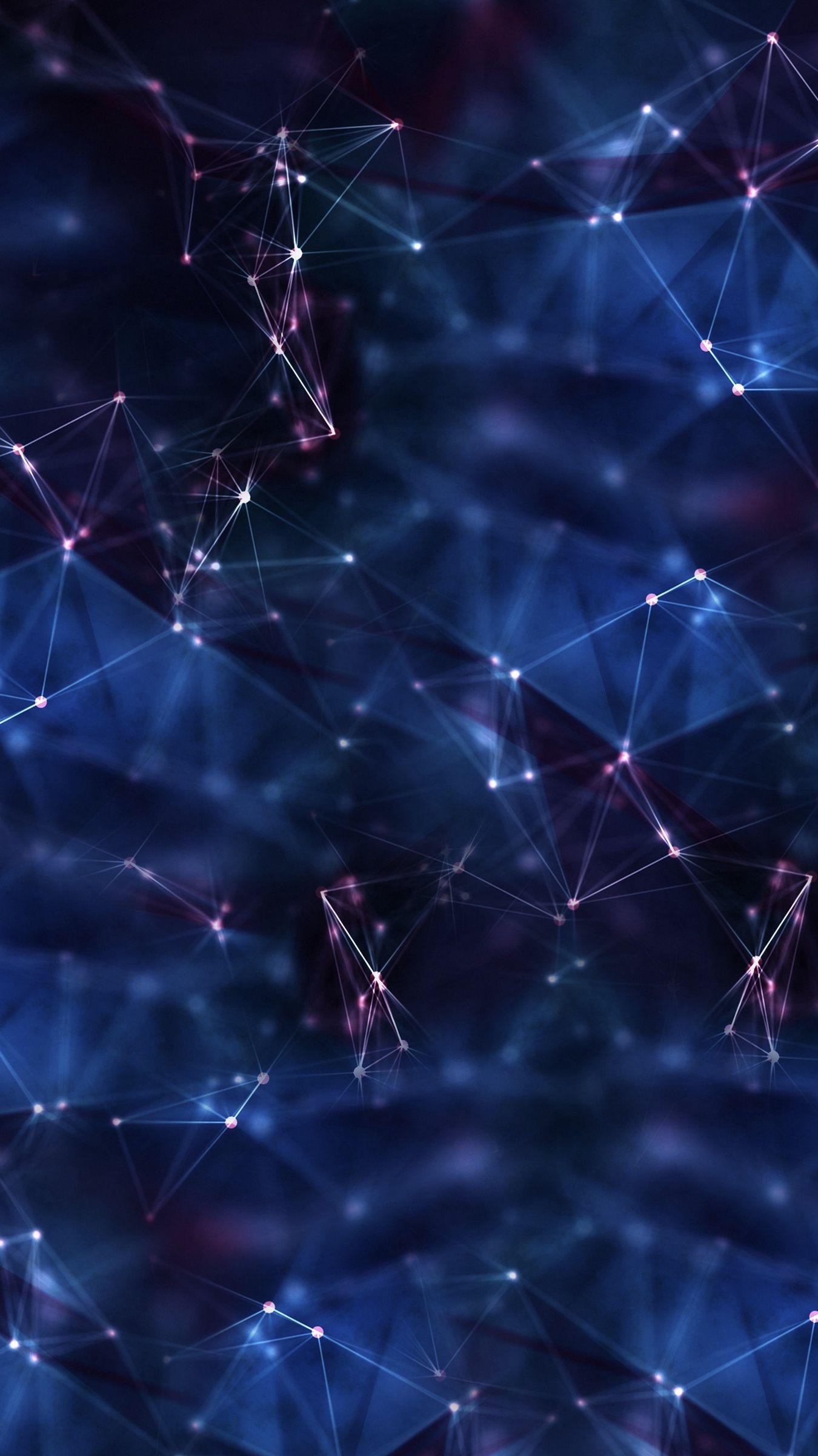 1350x2400 Download wallpaper 1350x2400 abstraction, point, weaving, dark