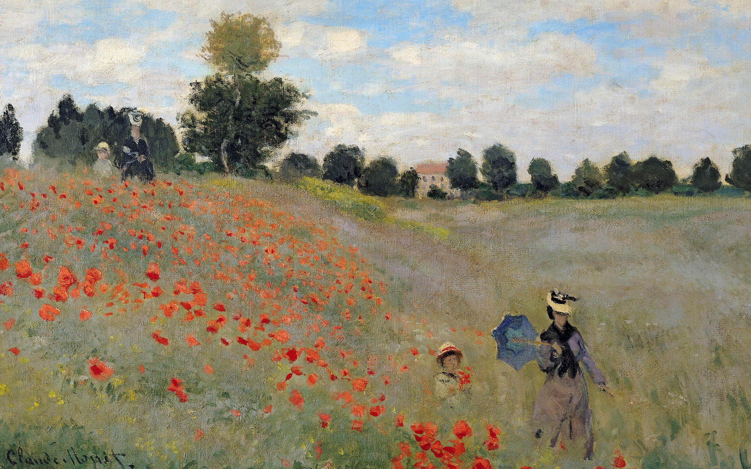 Monet Poppies Wallpapers  Top Free Monet Poppies Backgrounds   WallpaperAccess