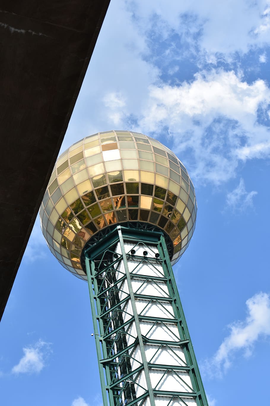 910x1365 HD wallpaper: knoxville, downtown, skyline, sun sphere, low angle view, cloud