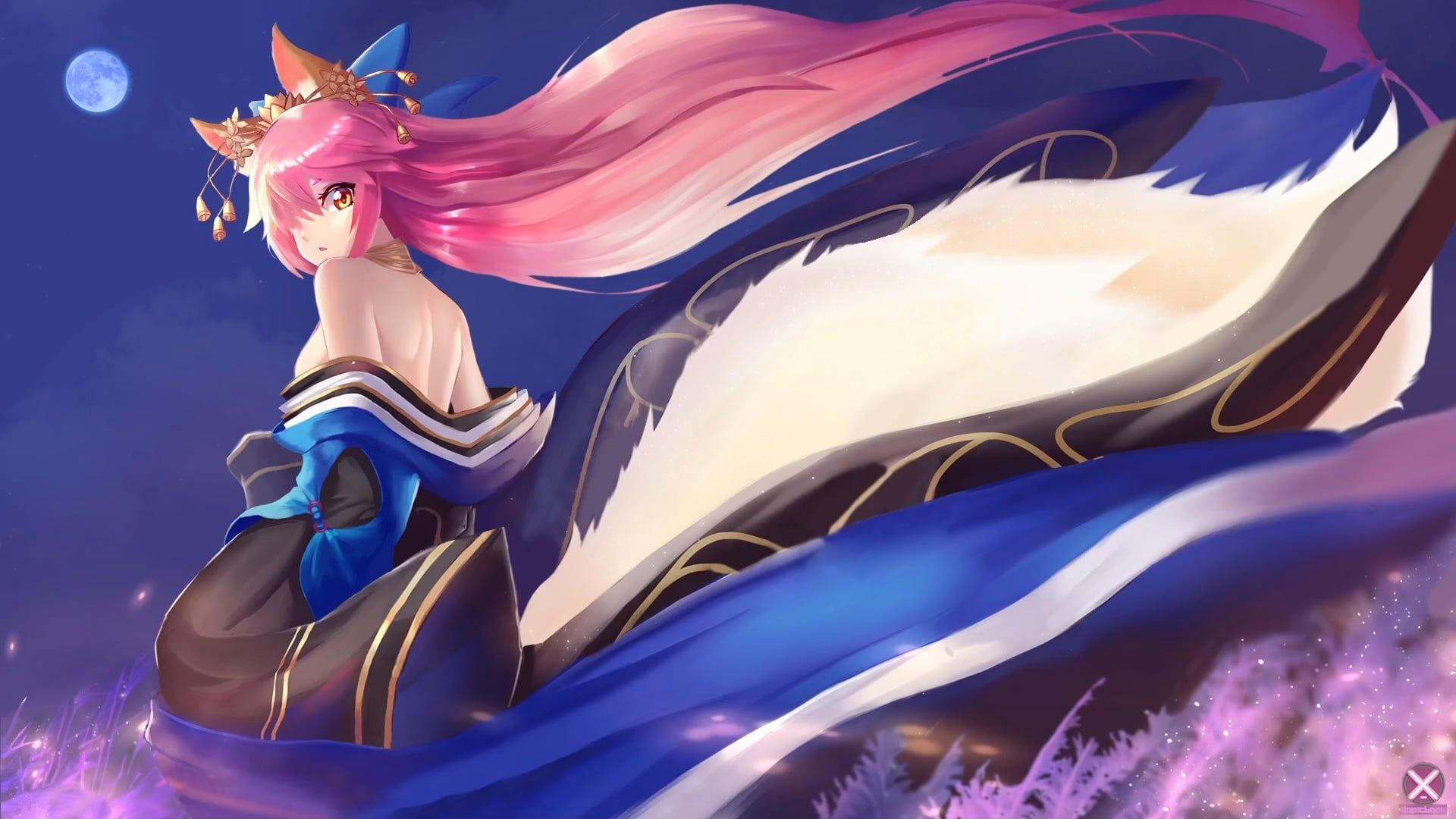 1920x1080 Tamamo no Mae 玉藻の前 (Animated Wallpaper, Wallpaper Engine) (Credits in Comments)