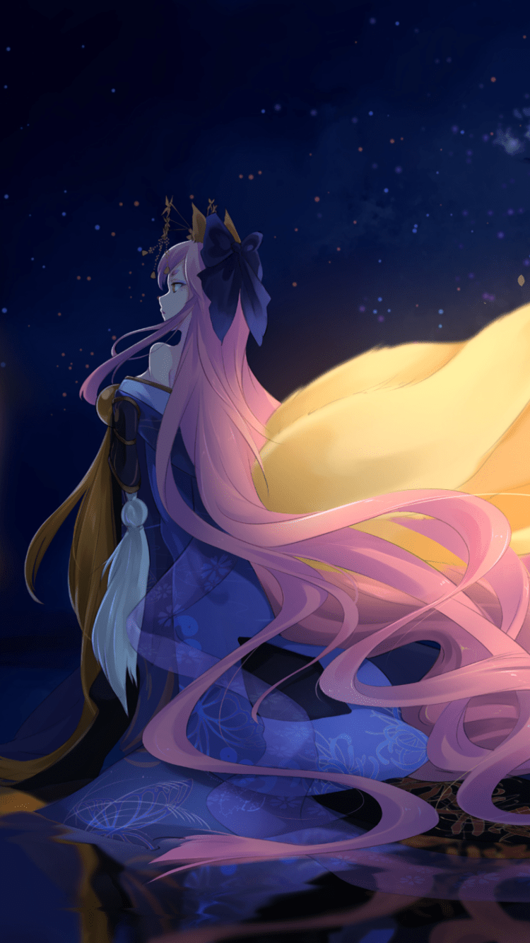 750x1334 Anime Fate Extra, Tamamo No Mae (Fate Grand Order), Caster (Fate Extra), 750x1334 Phone HD Wallpaper
