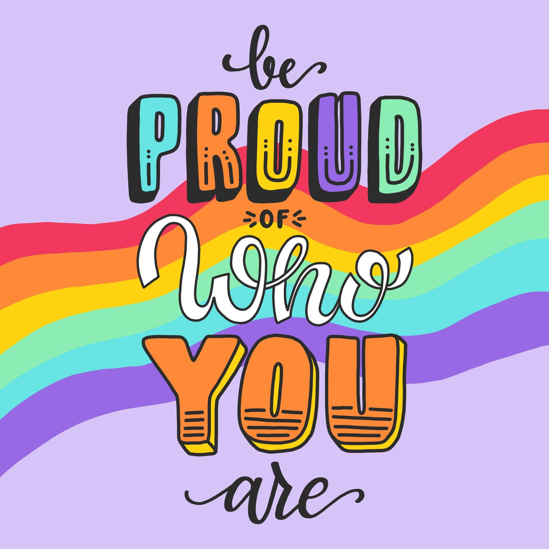 1920x1920 Download LGBT Be Proud Art Wallpaper