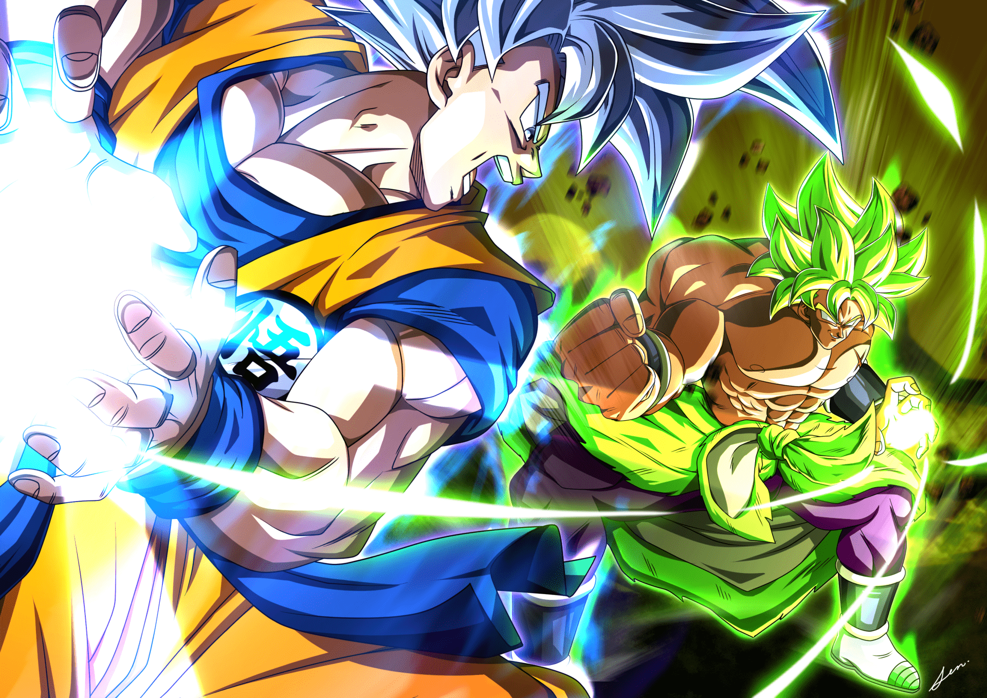 Goku Vs Broly Wallpapers Top Free Goku Vs Broly Backgrounds