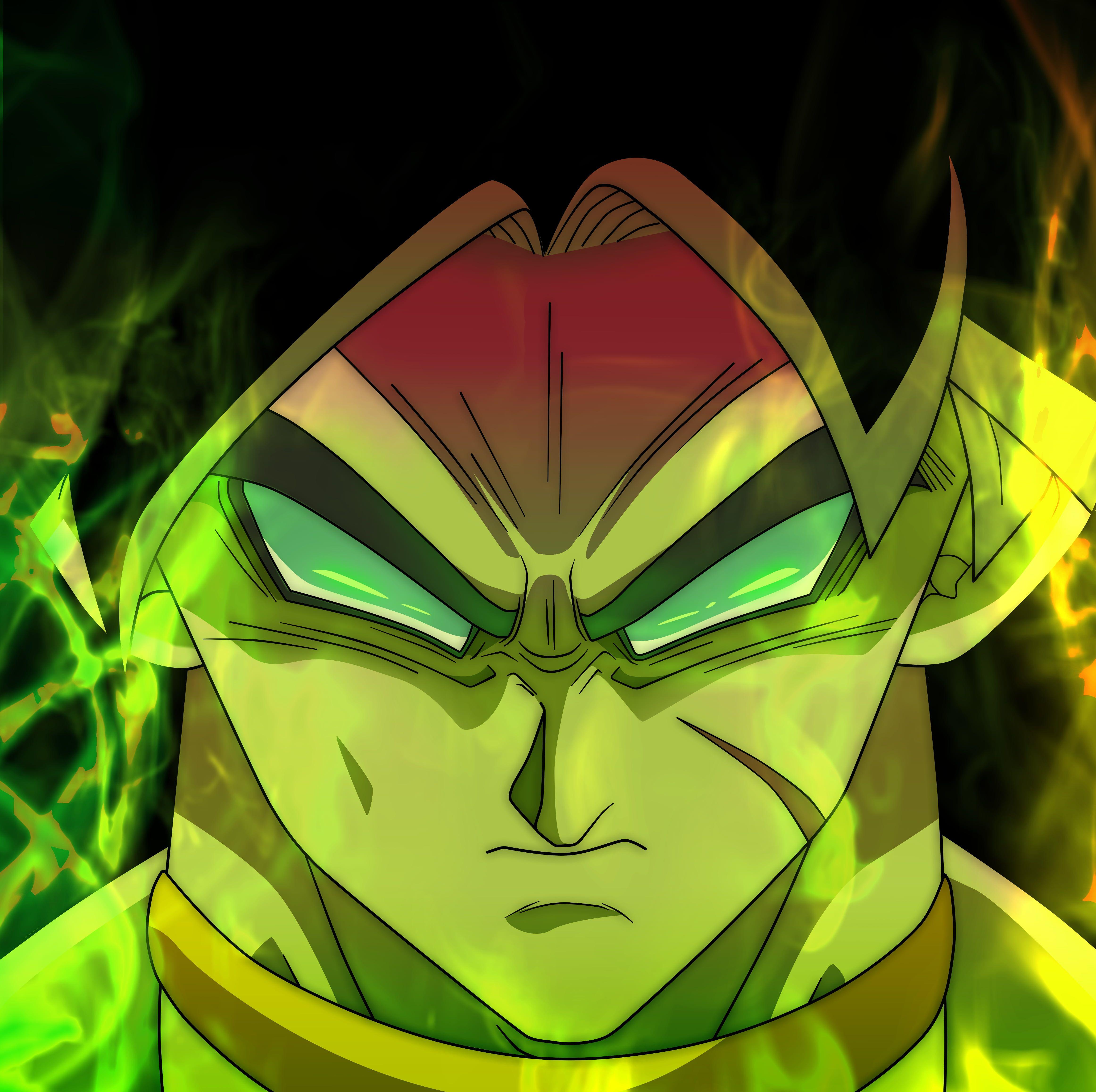 4648x4630 Green and yellow floral textile, Dragon Ball Super, Broly, anime