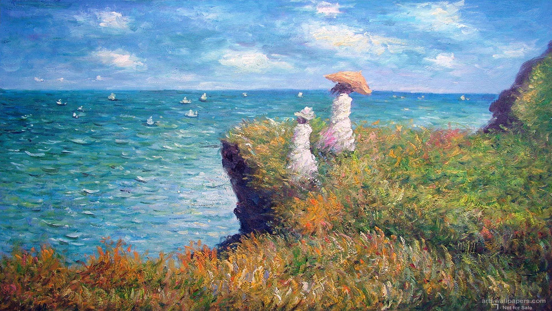 1920x1080 Bức tranh hoa Claude Monet.  Hình nền Claude Monet, Tranh nghệ thuật